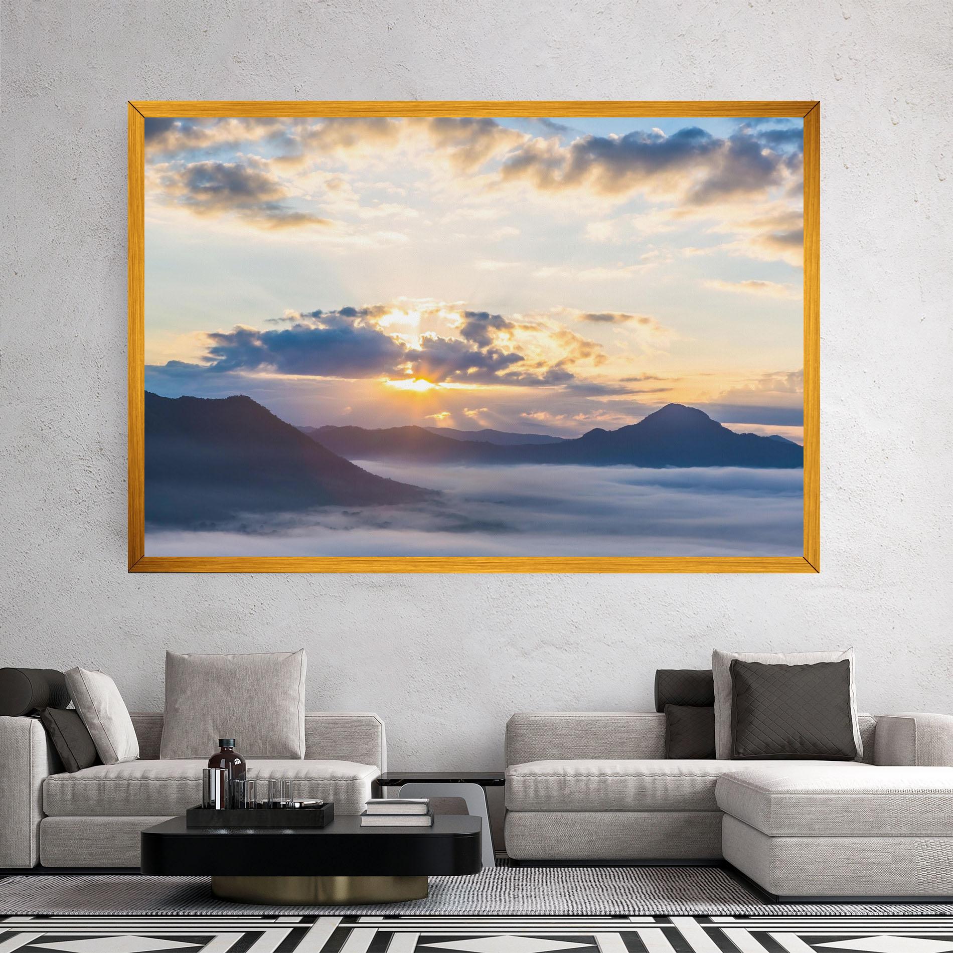 Leinwandbild Fantastic Clouds mockup 2