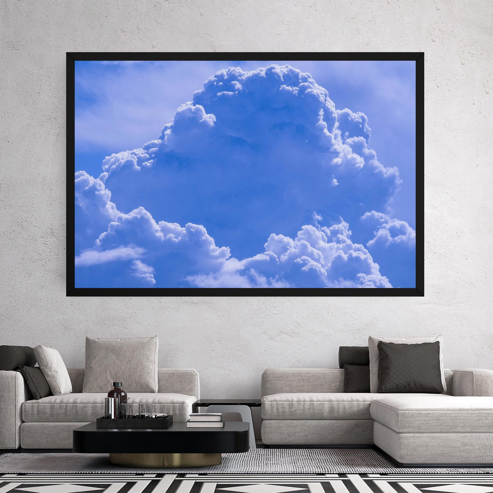 Leinwandbild Big Blue Cloud mockup 2