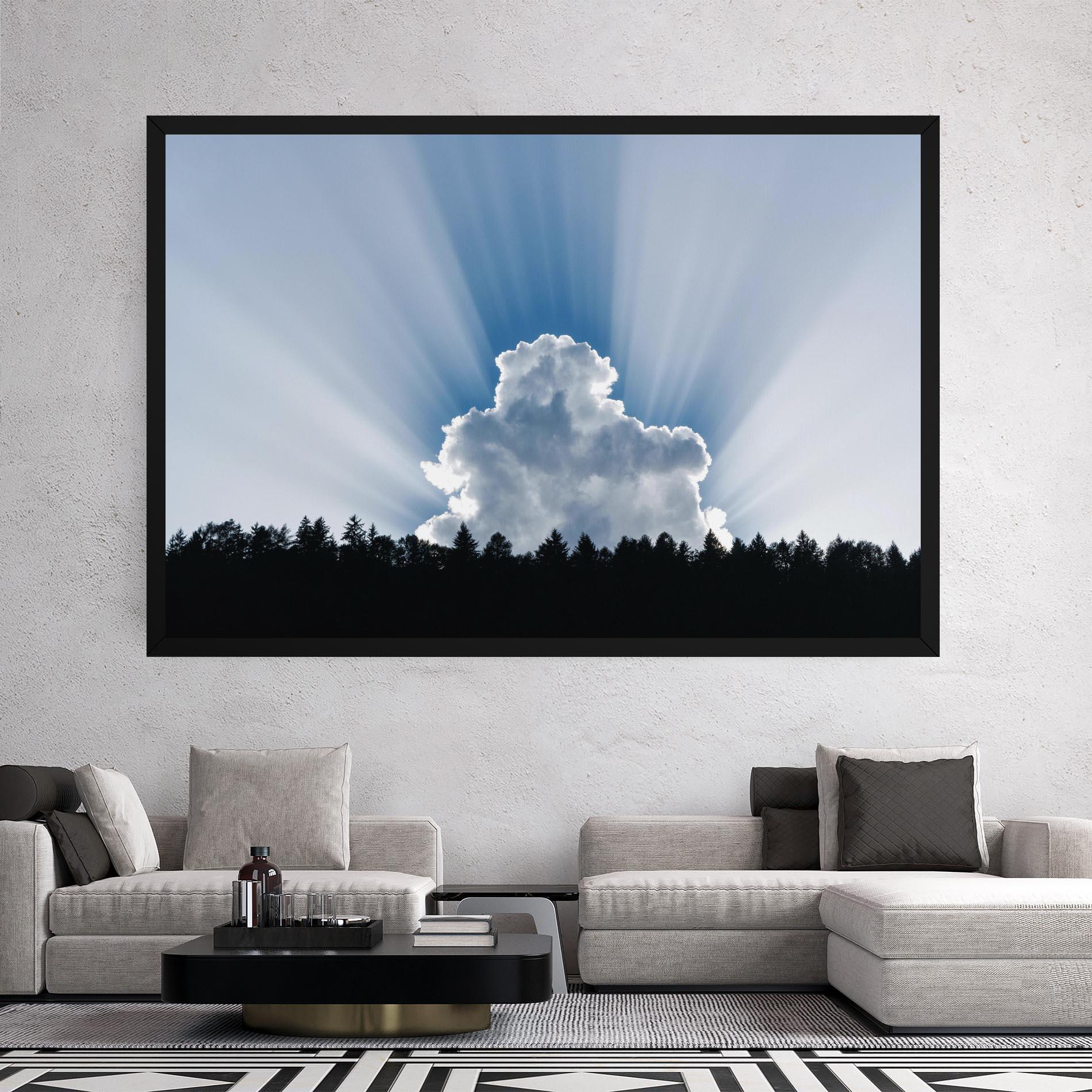 Leinwandbild Big White Cloud Light mockup 2