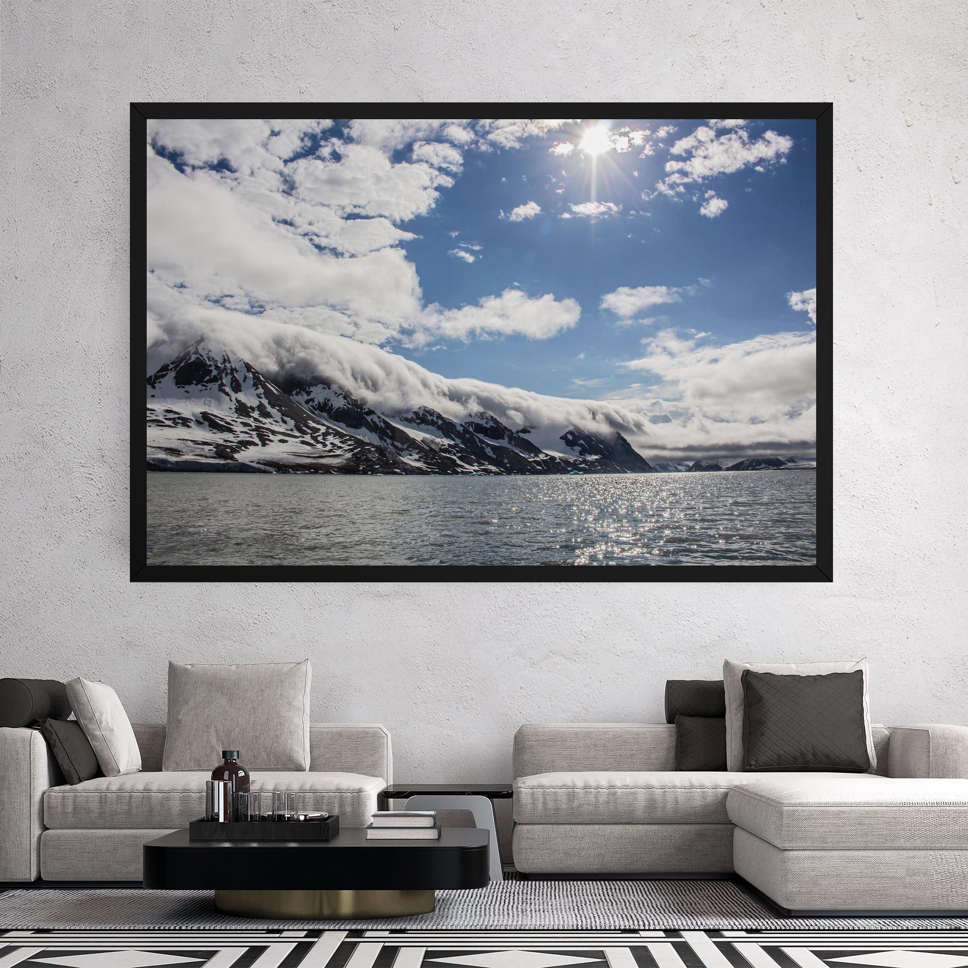 Leinwandbild Clouds Over Ice mockup 2