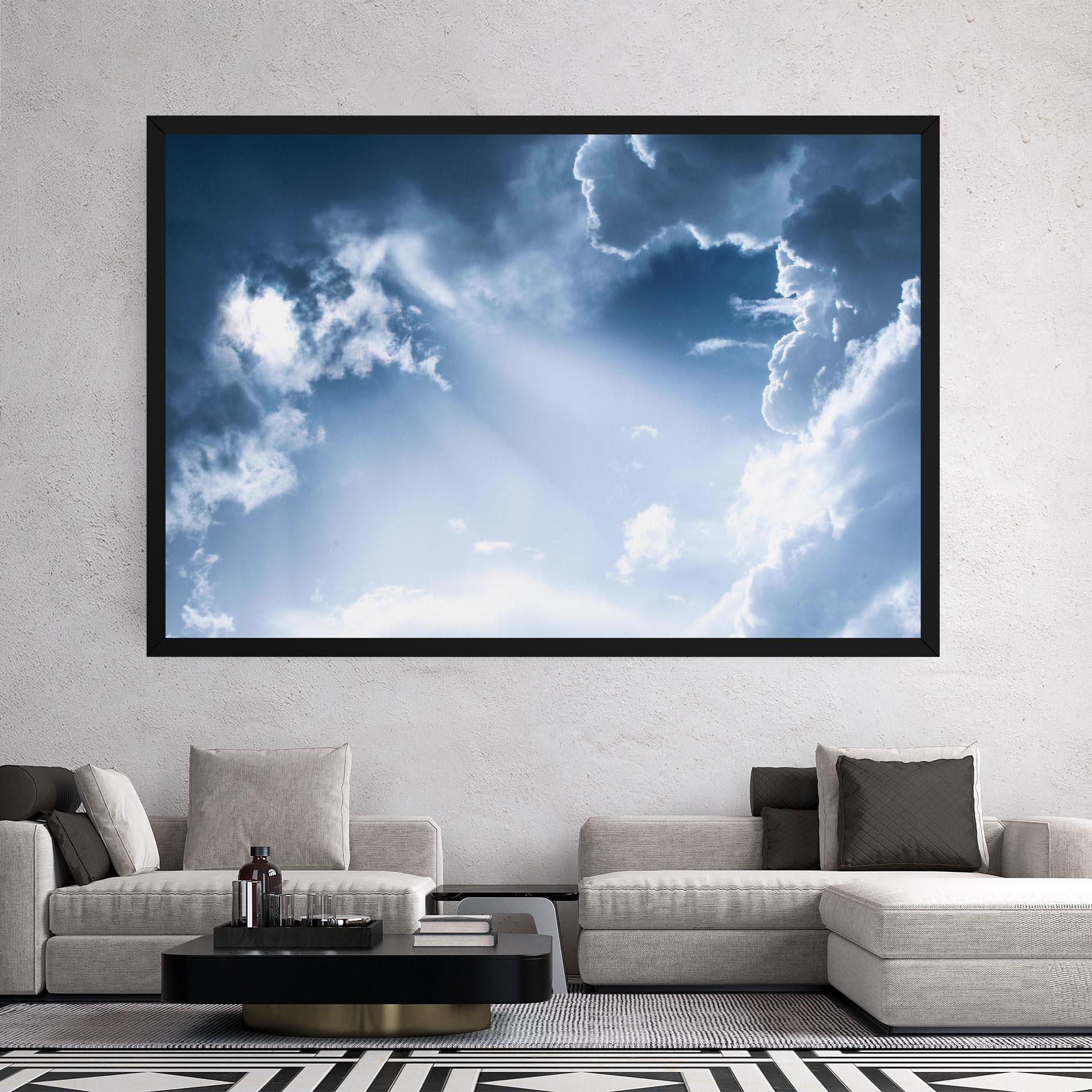 Leinwandbild Dark Blue Sky mockup 2