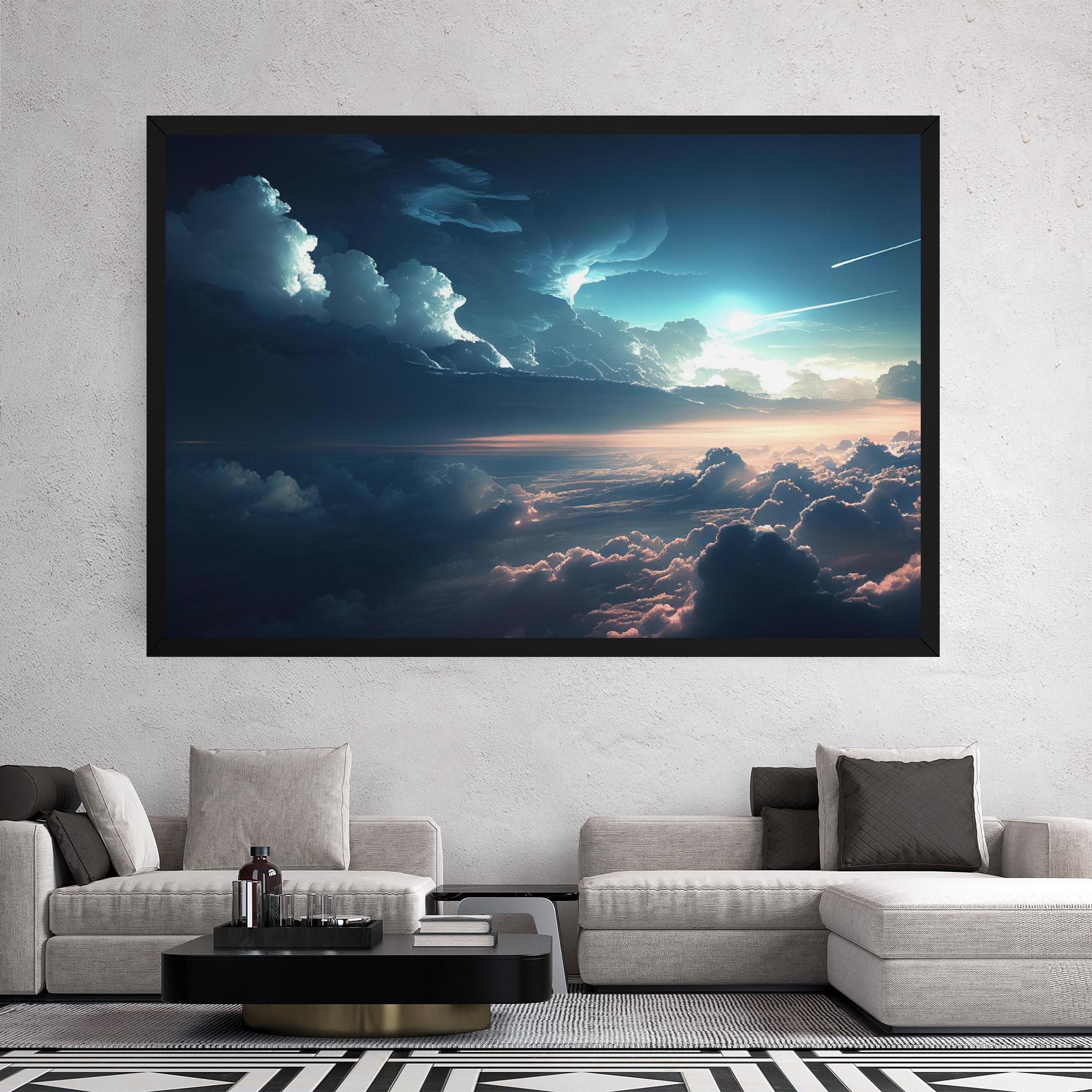 Leinwandbild Dark Clouds mockup 2