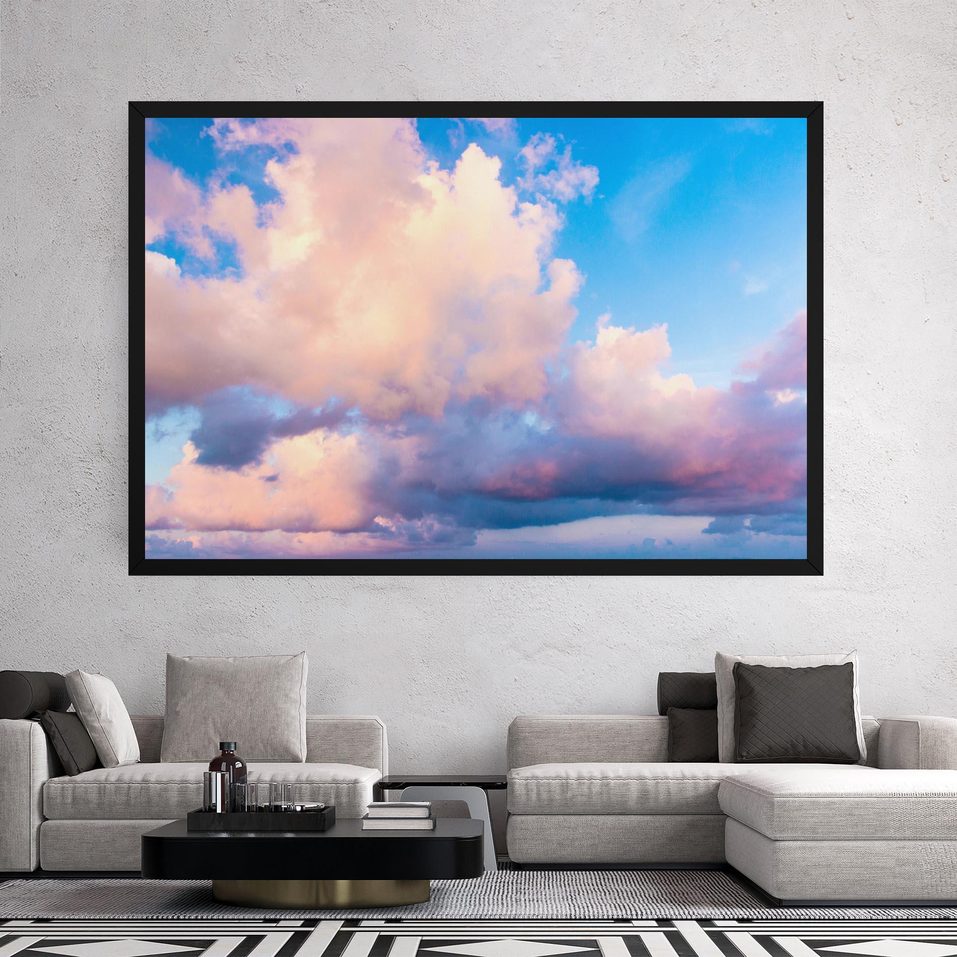 Leinwandbild Dreamy Pink Clouds mockup 2