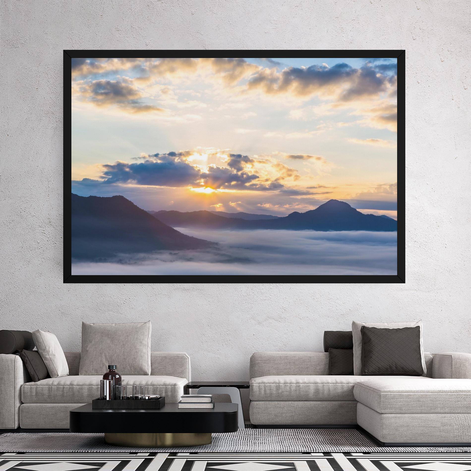 Leinwandbild Fantastic Clouds mockup 2