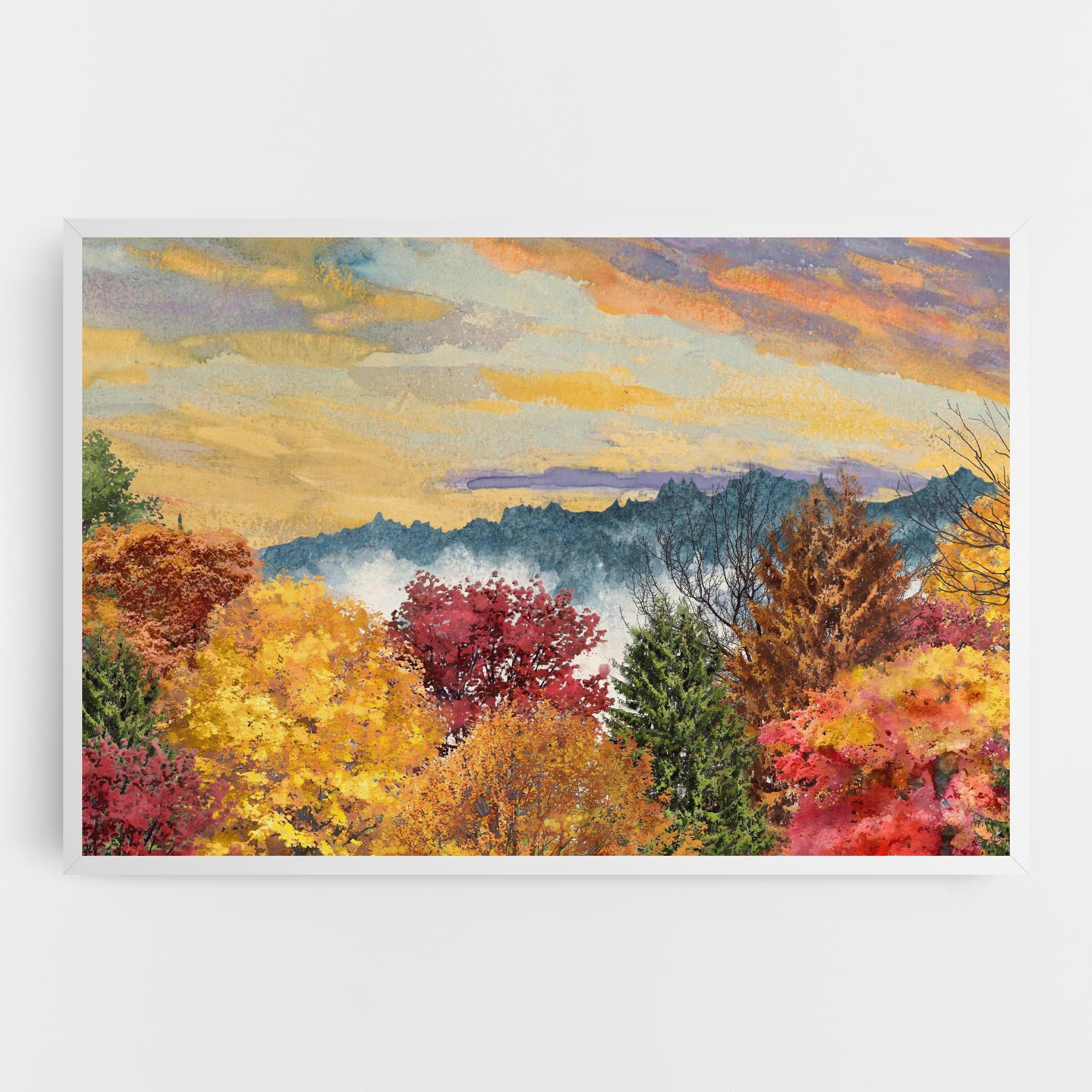 Leinwandbild Mix Color Trees mockup 0