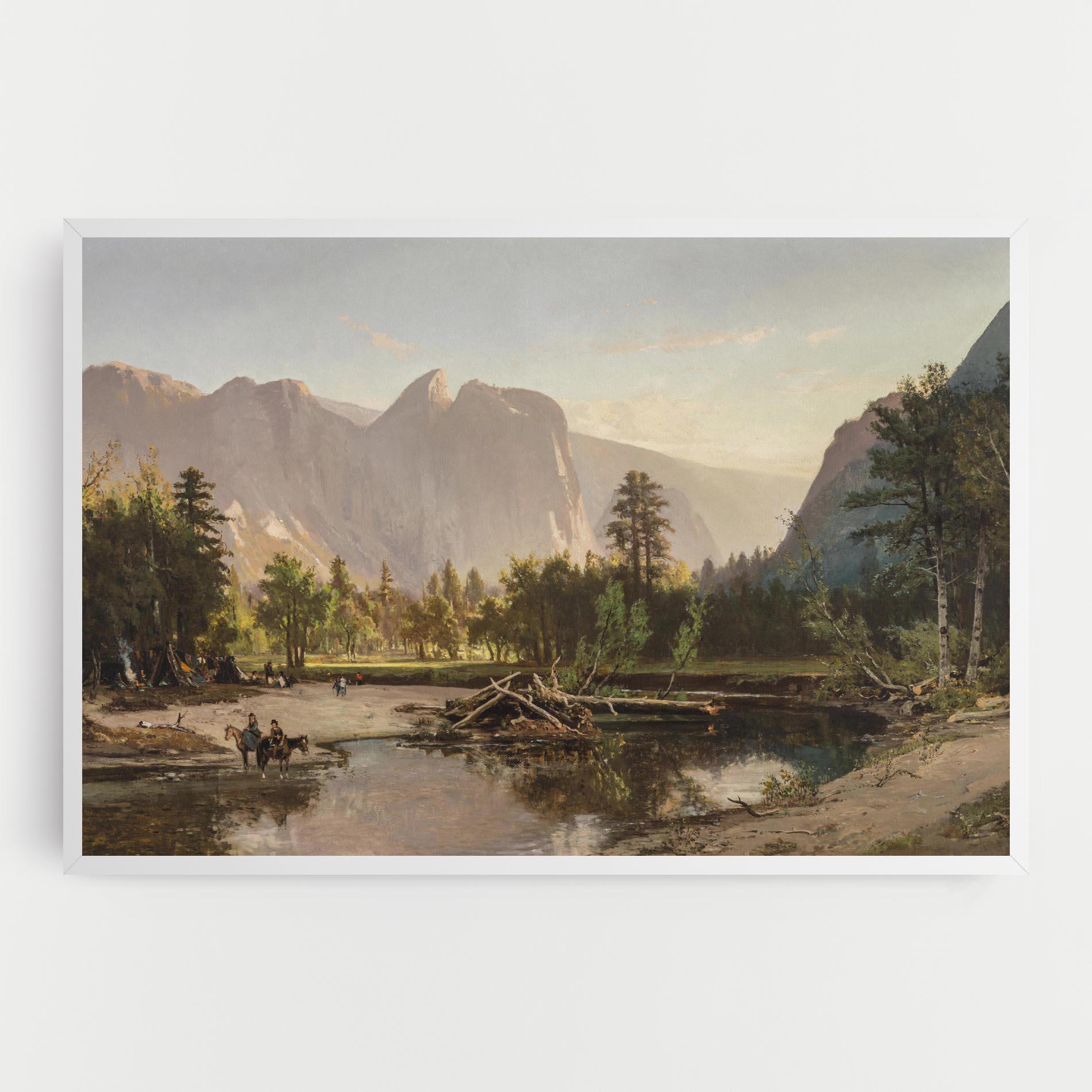 Leinwandbild Small Lake Forest mockup 0