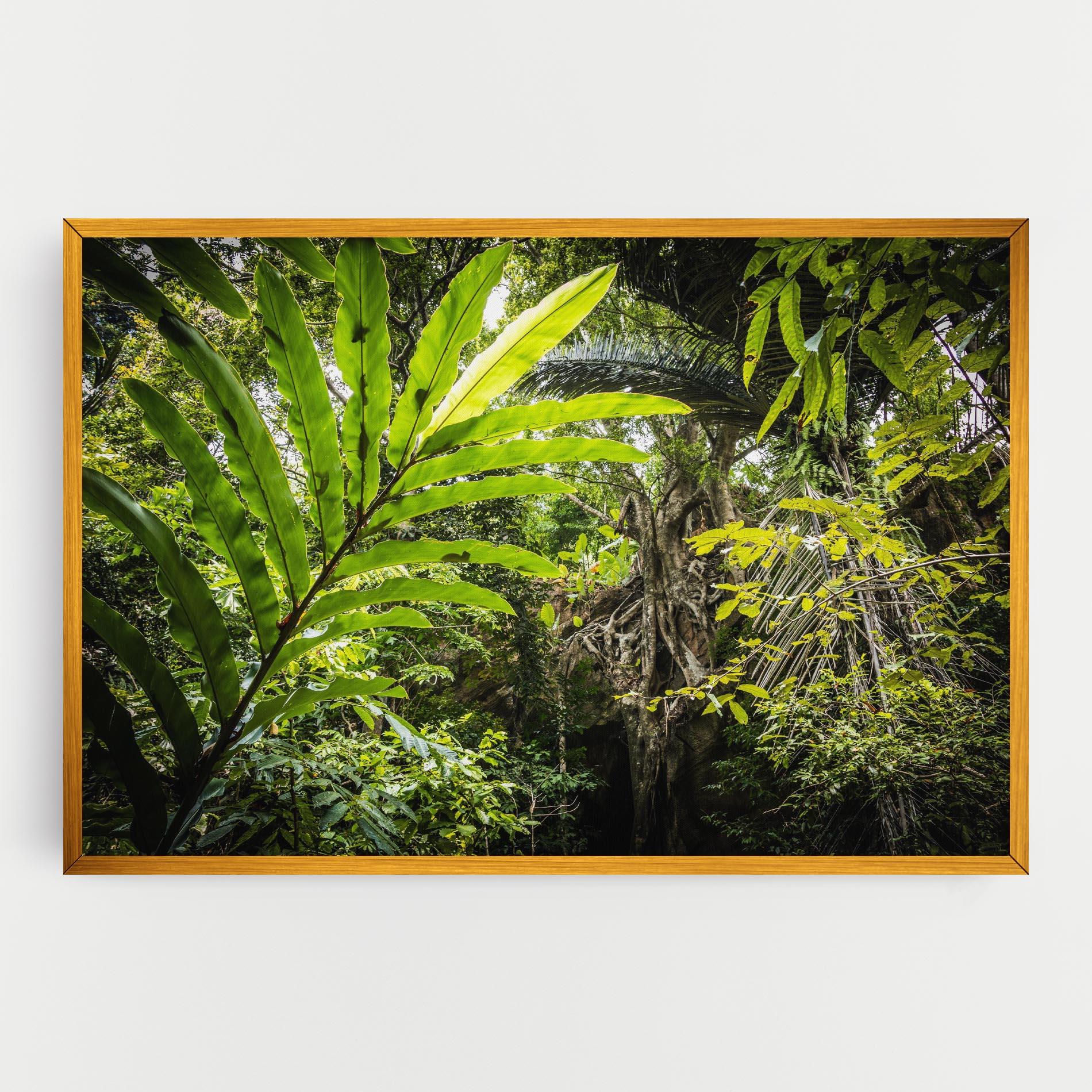 Leinwandbild Big Leaf Forest mockup 0