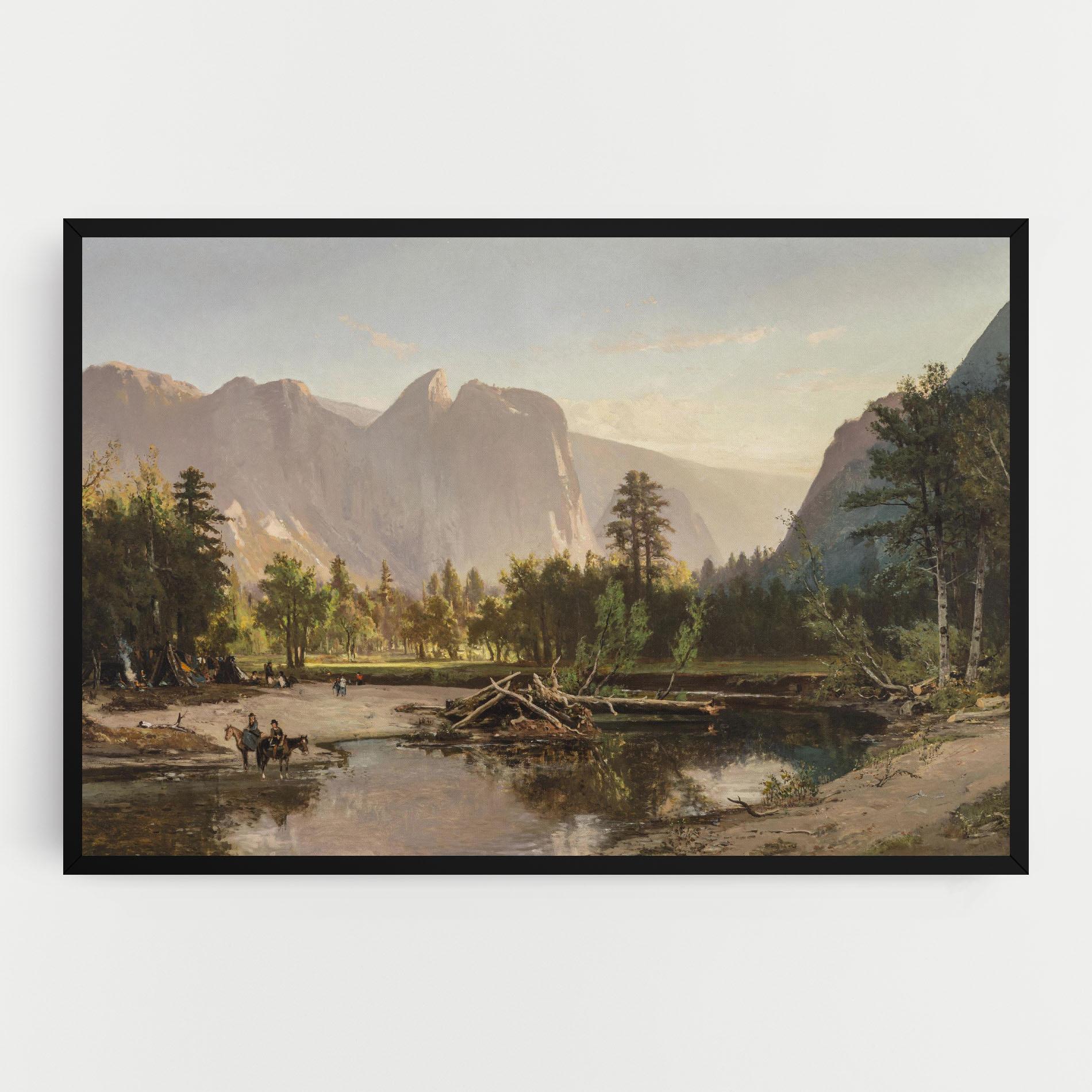 Leinwandbild Small Lake Forest mockup 0
