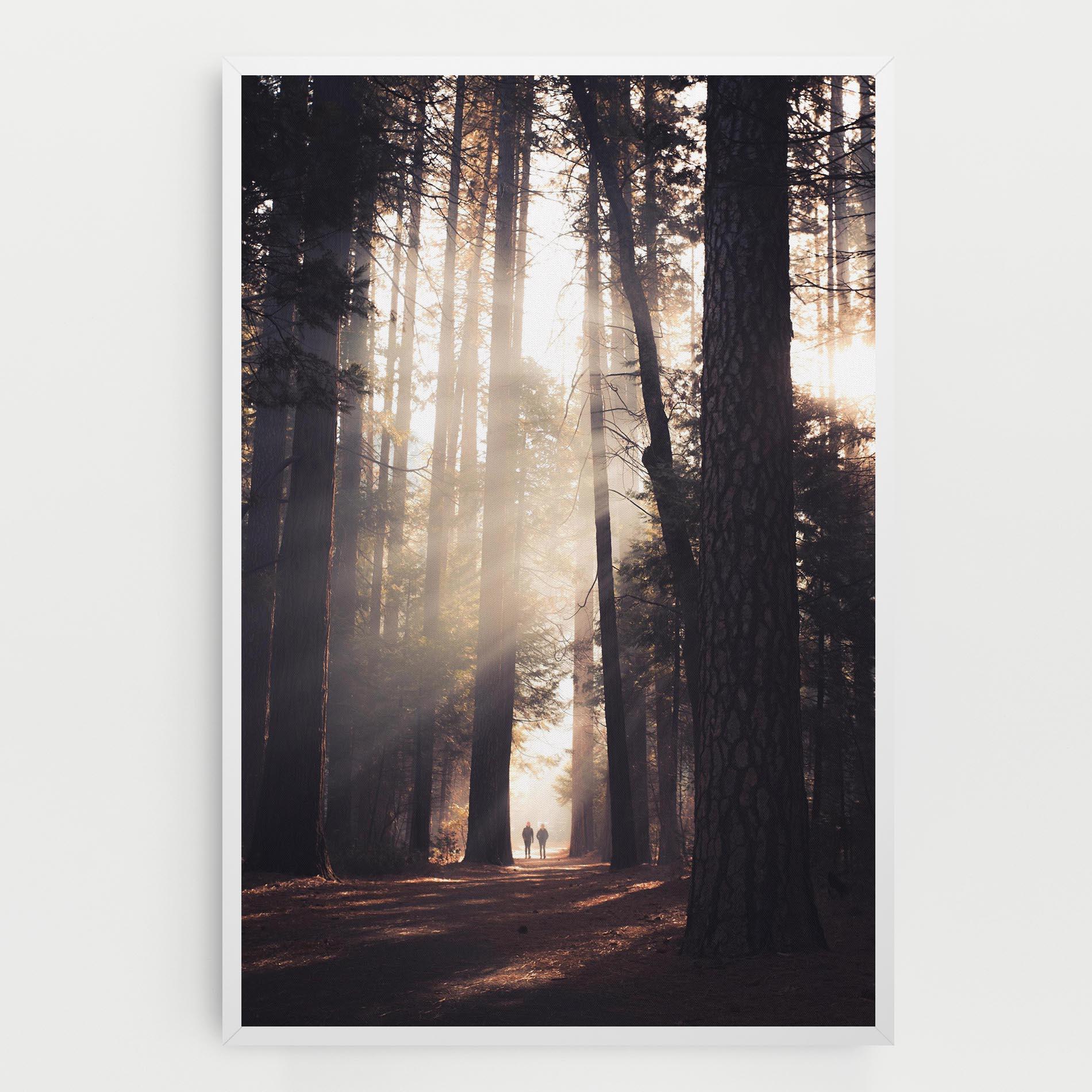 Leinwandbild Foggy Couple Forest mockup 0