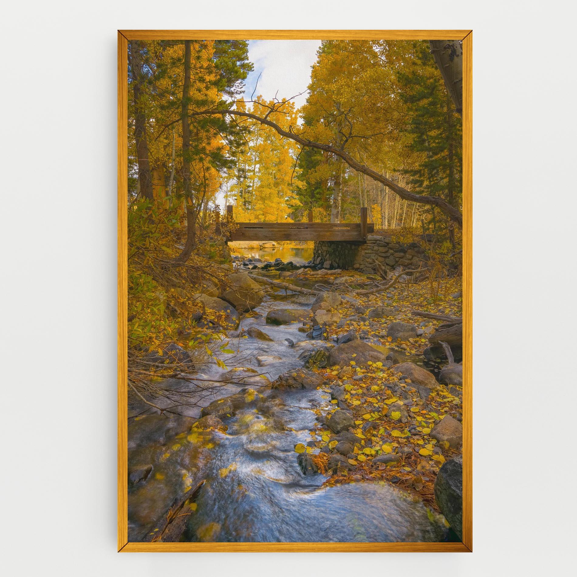 Leinwandbild Yellow View Forest mockup 0