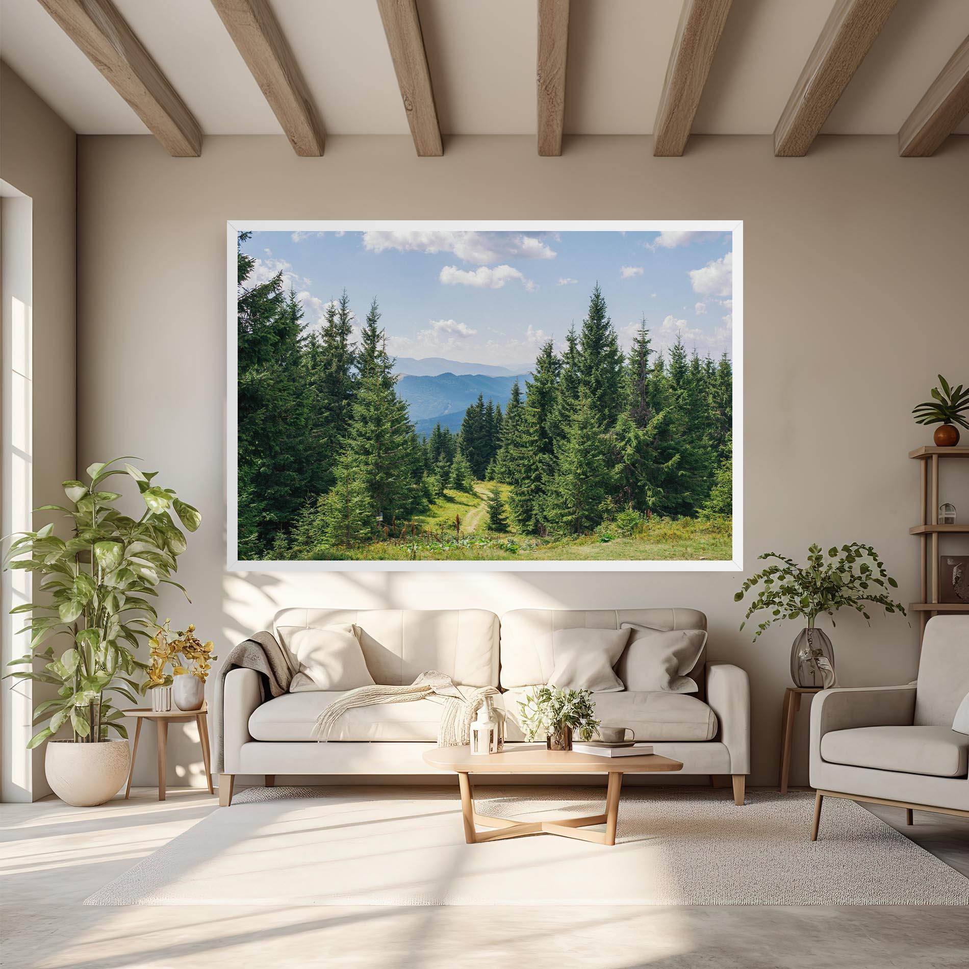 Leinwandbild Carpathian Mountain mockup 6