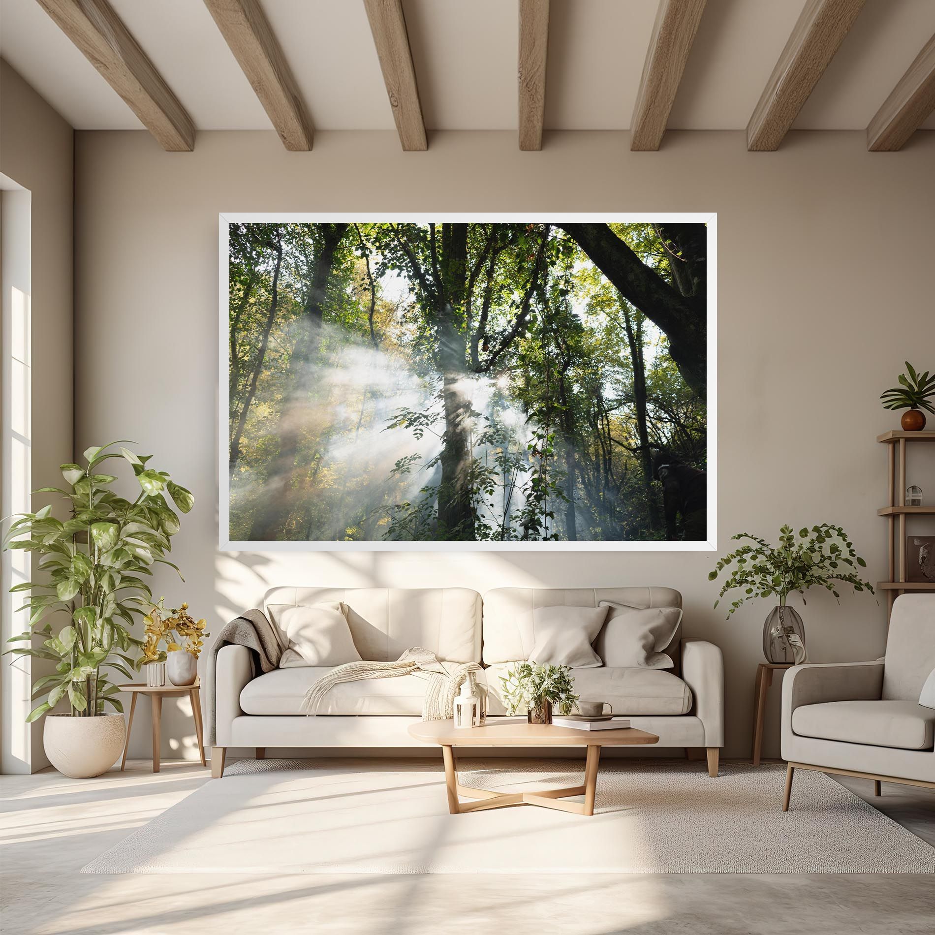 Foggy Light Forest mockup 6