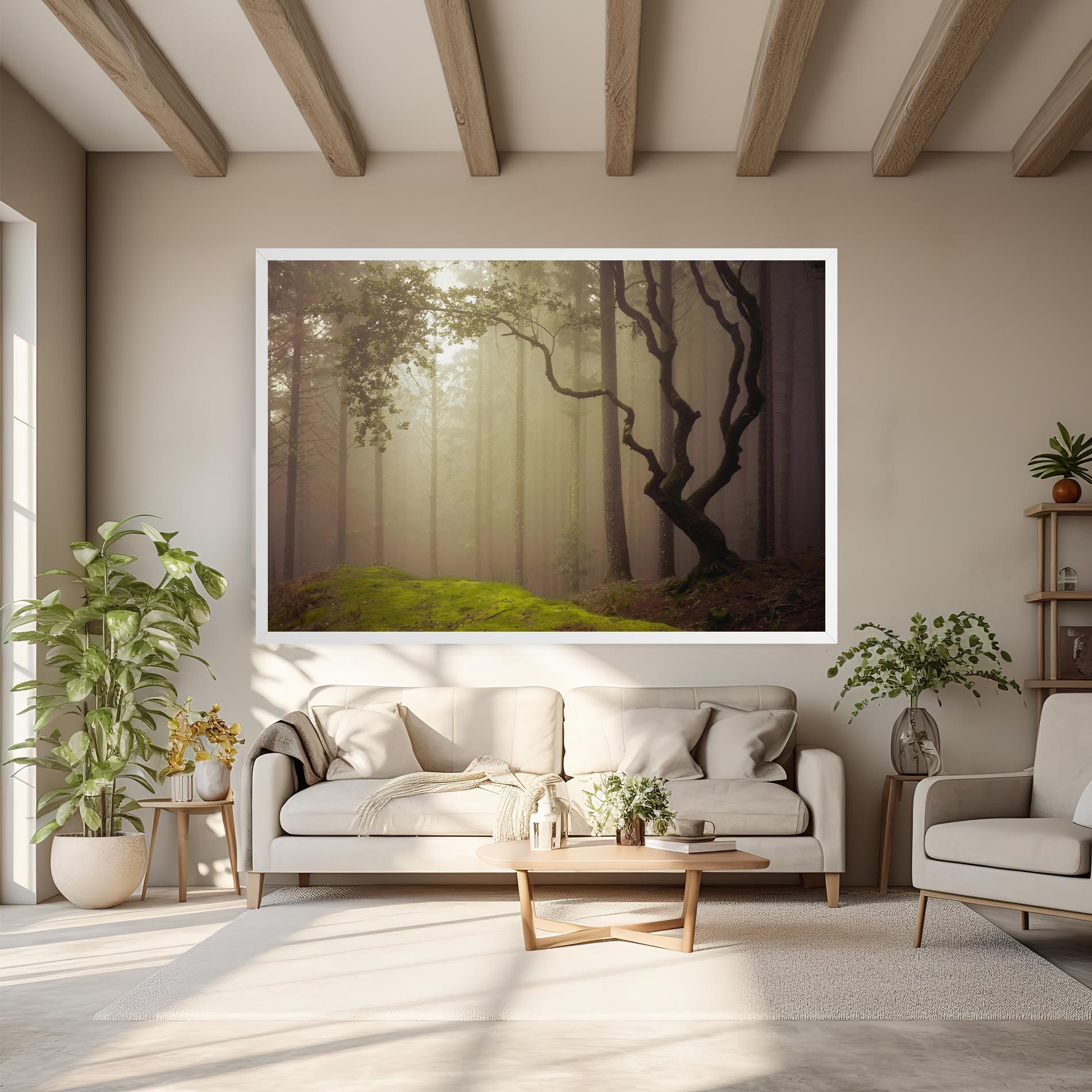 Foggy Tree Art mockup 6