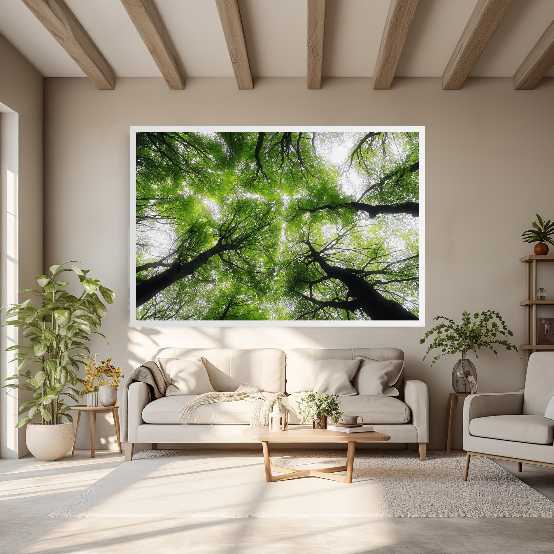 Leinwandbild Forest Green Tree mockup 6
