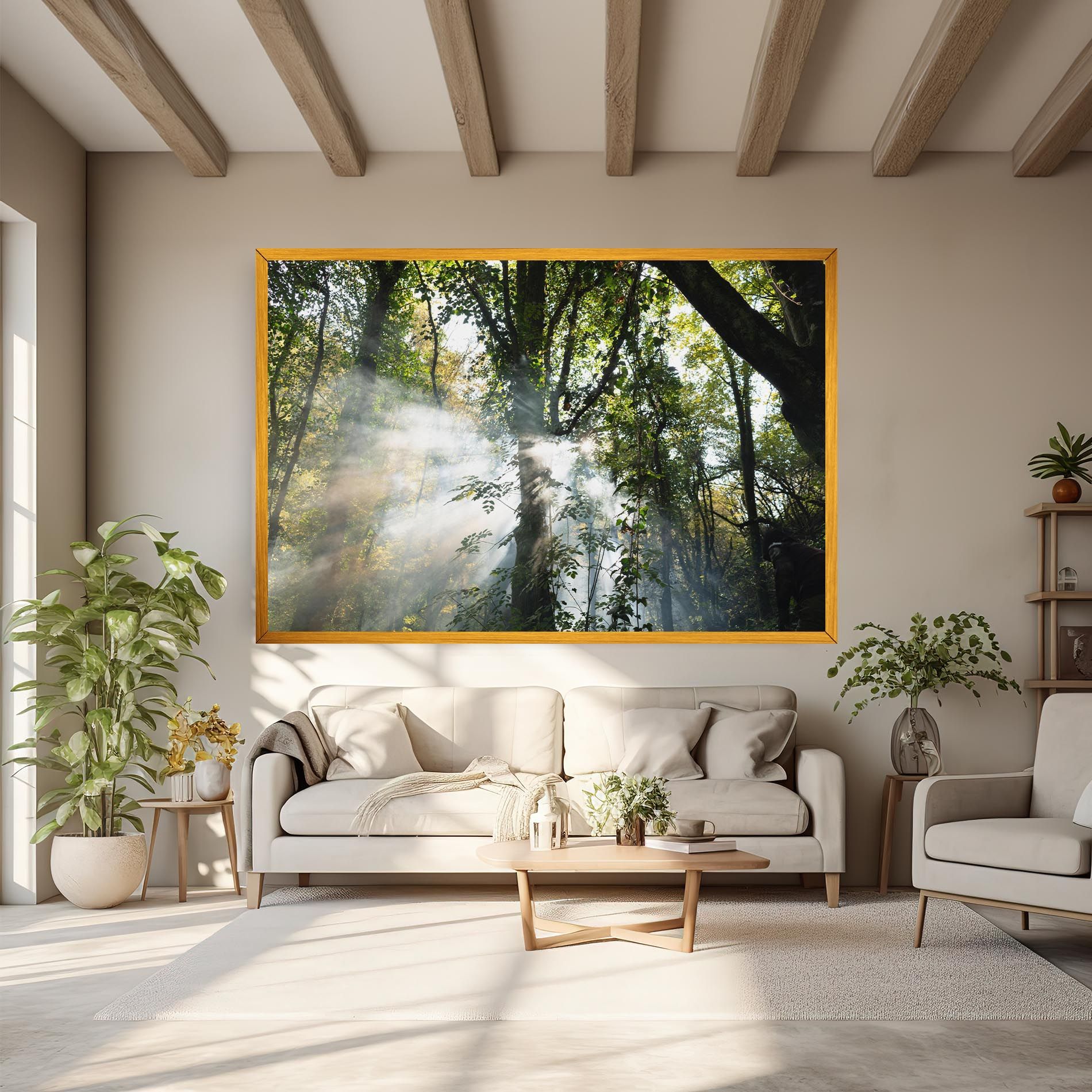 Foggy Light Forest mockup 6