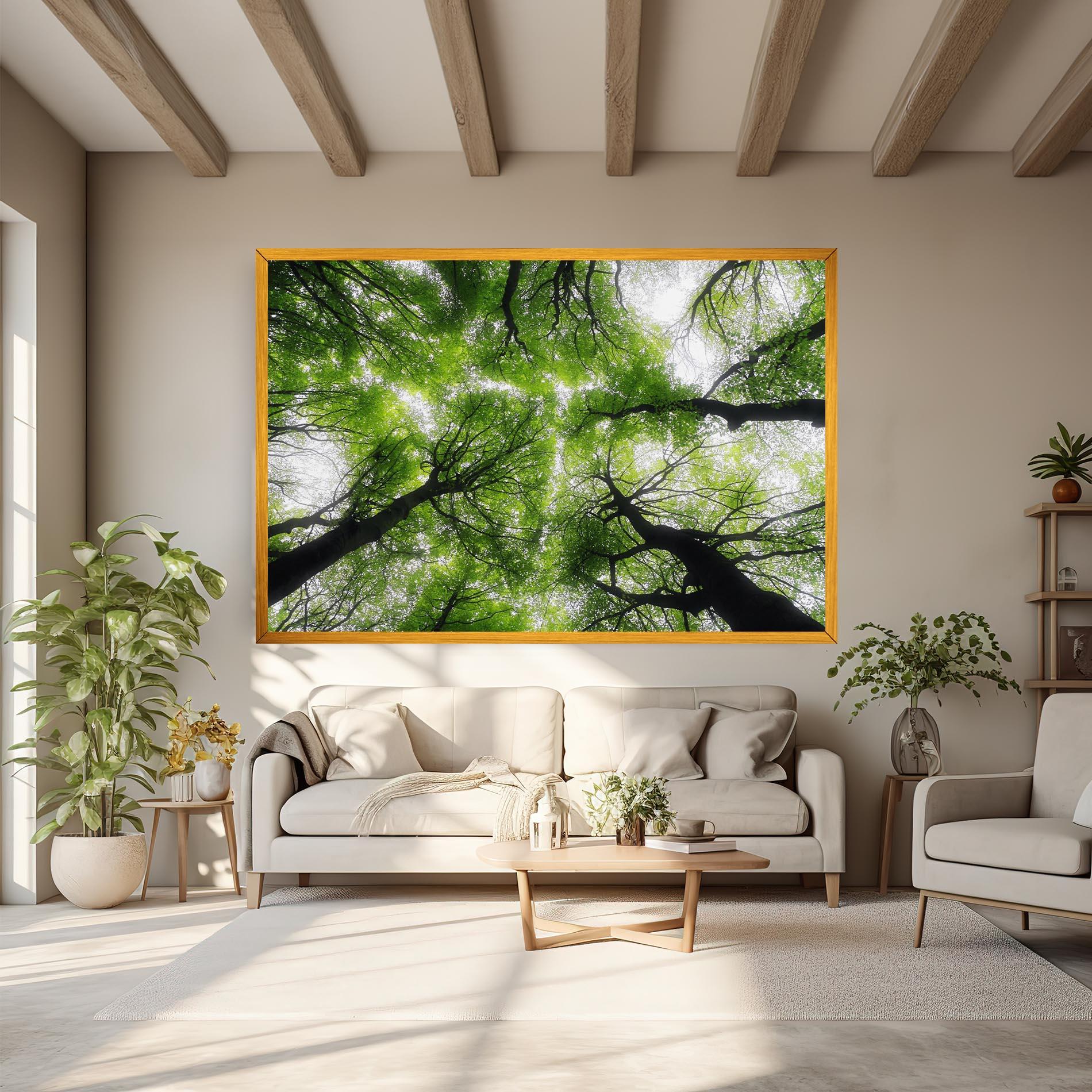 Leinwandbild Forest Green Tree mockup 6