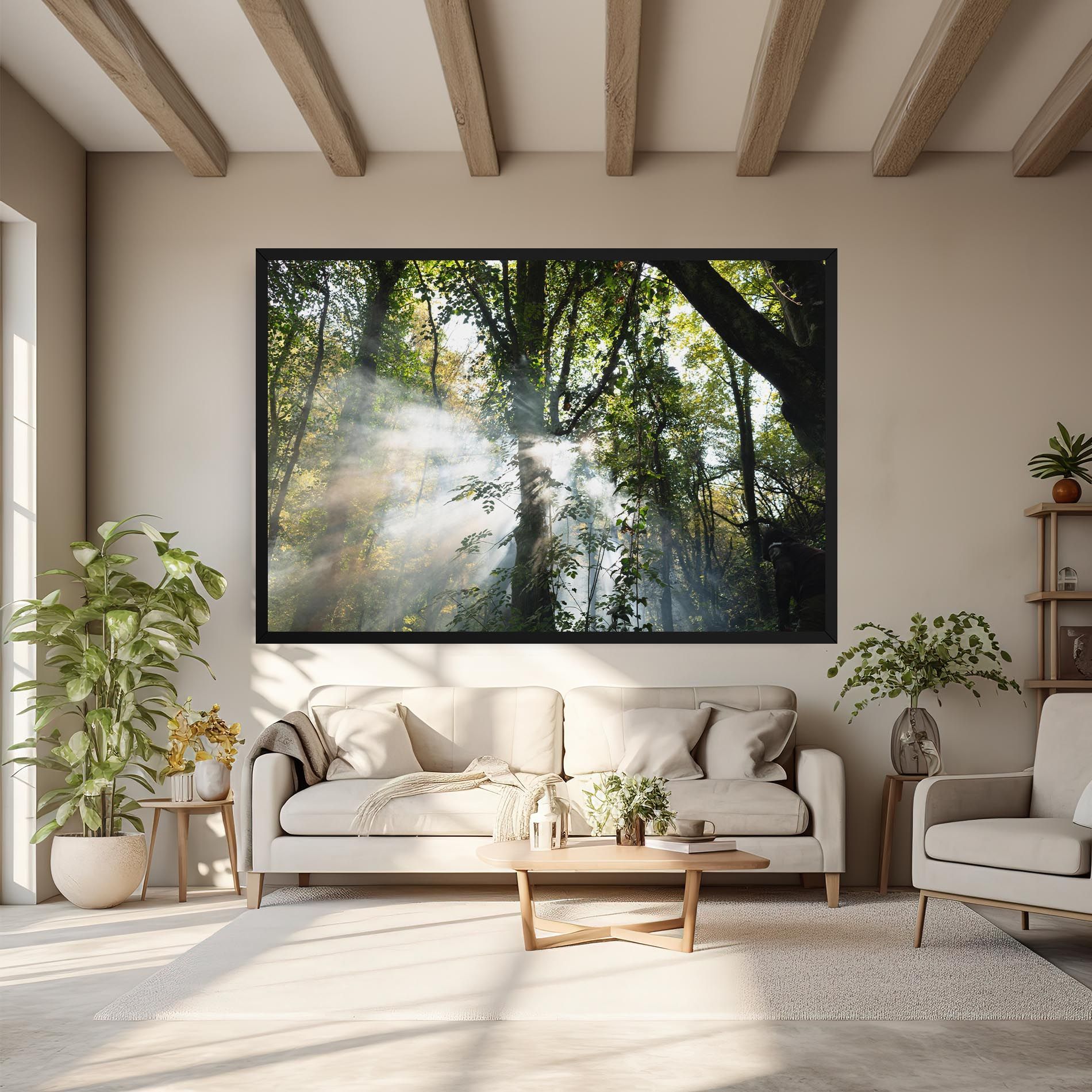 Foggy Light Forest mockup 6