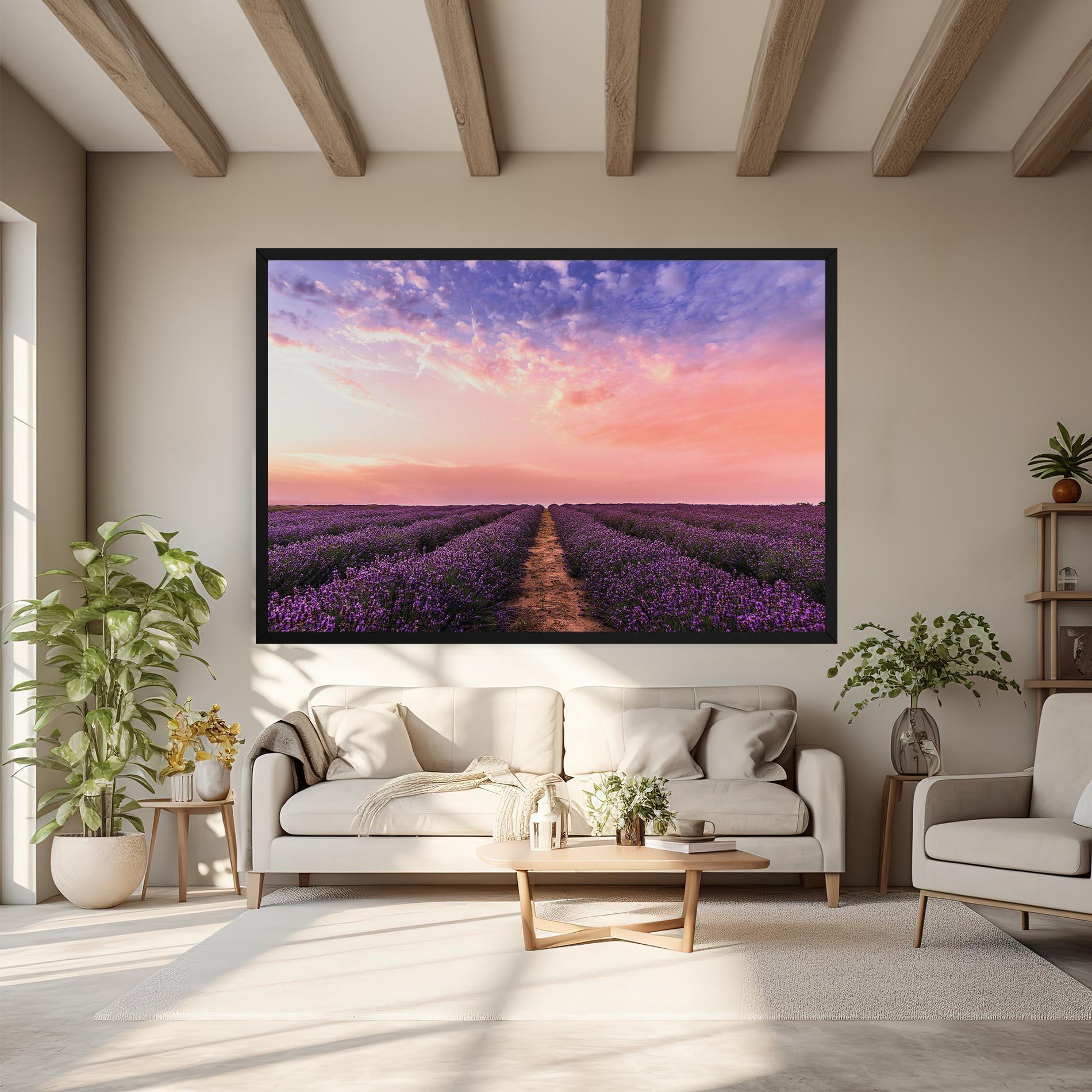 Leinwandbild Lavender Field mockup 6