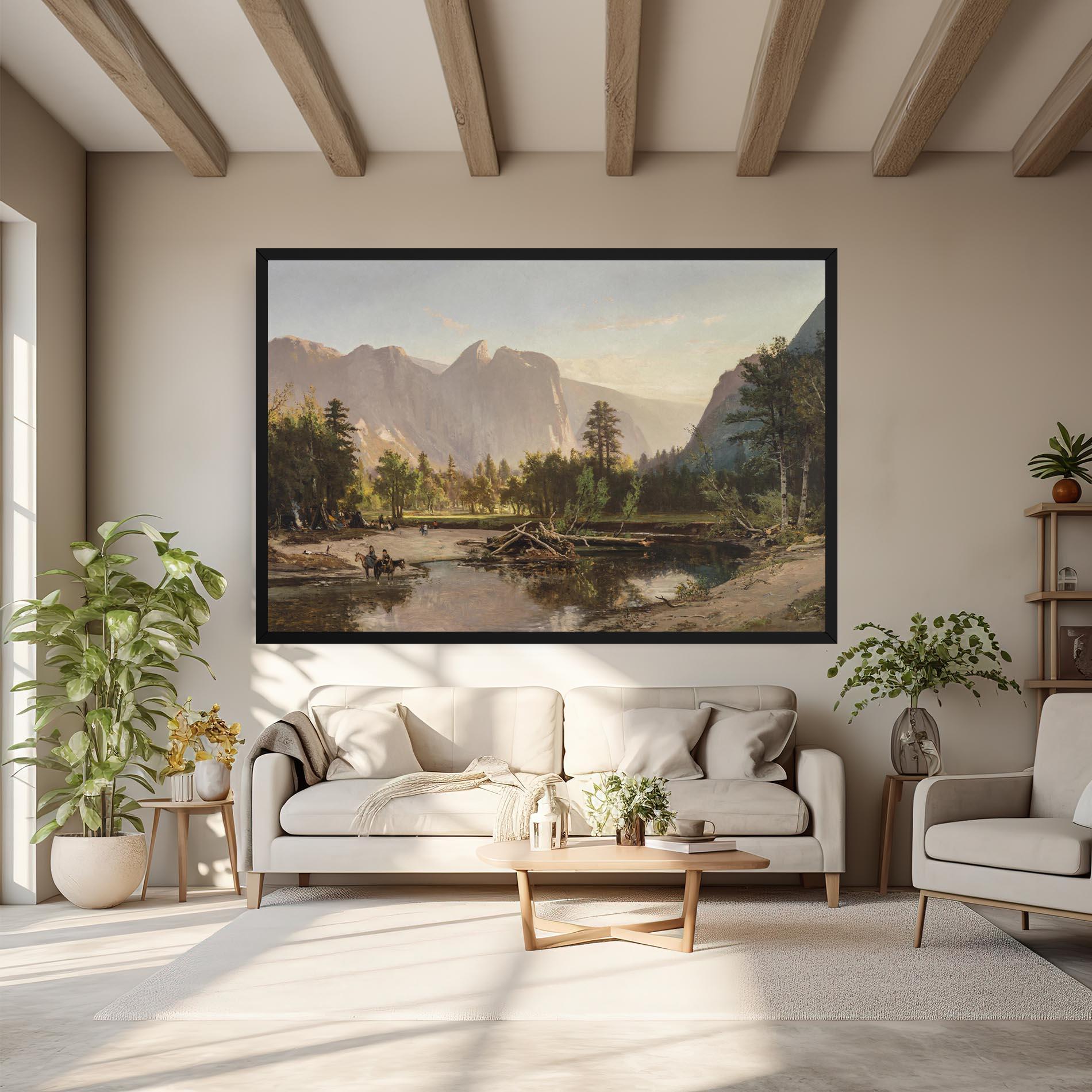 Leinwandbild Small Lake Forest mockup 6