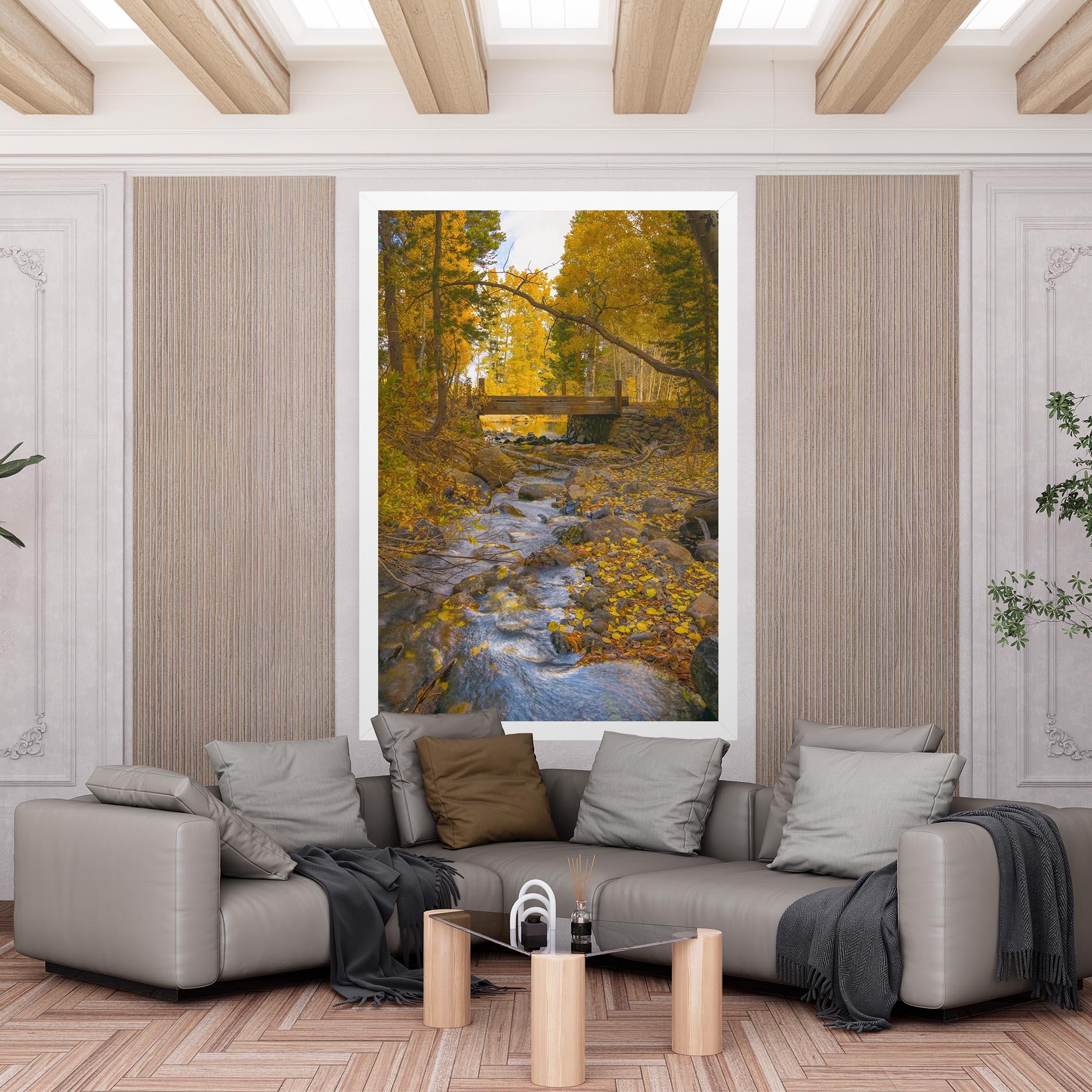 Leinwandbild Yellow View Forest mockup 6