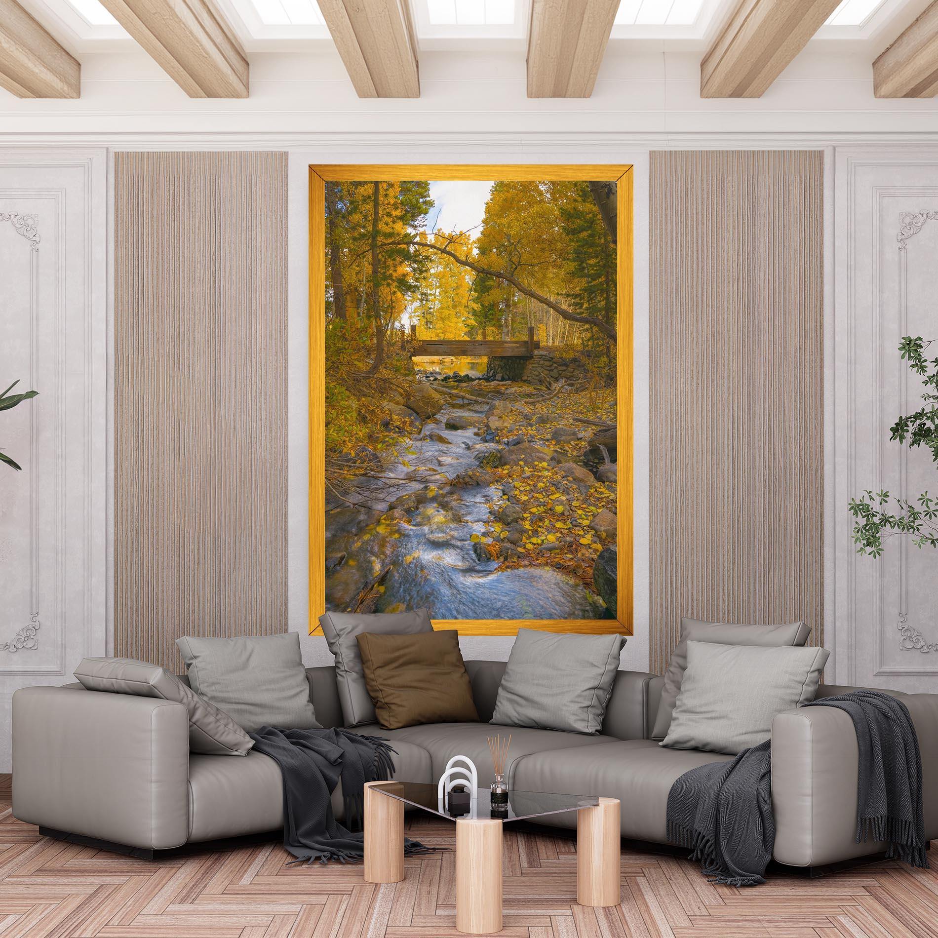 Leinwandbild Yellow View Forest mockup 6