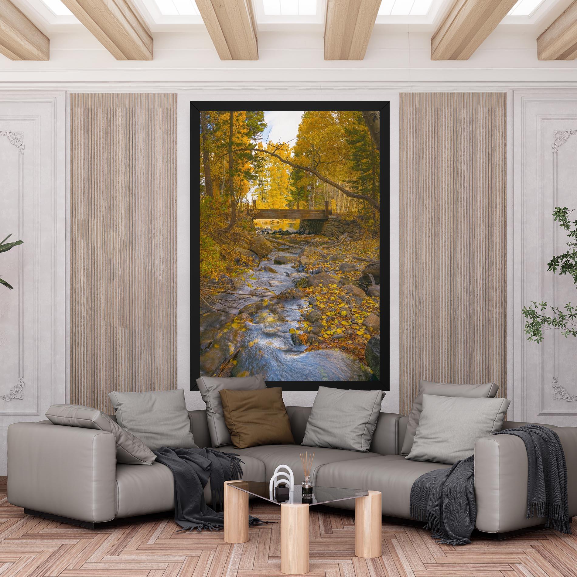 Leinwandbild Yellow View Forest mockup 6