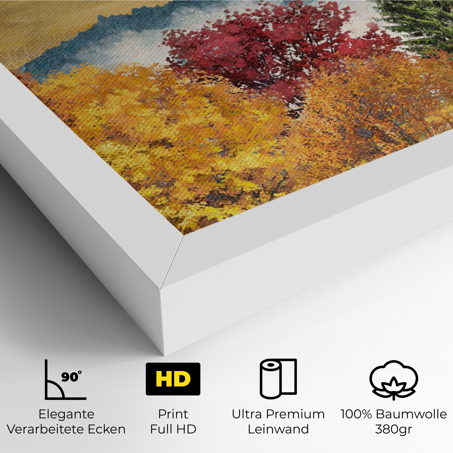 Leinwandbild Mix Color Trees mockup 4