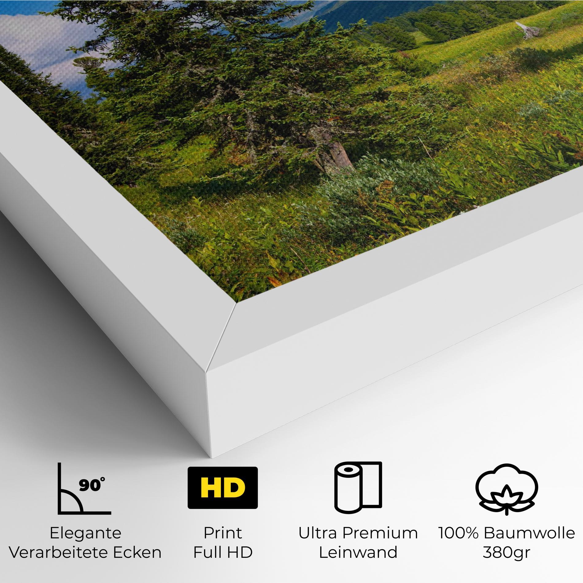 Leinwandbild Morning Sunny Field mockup 4