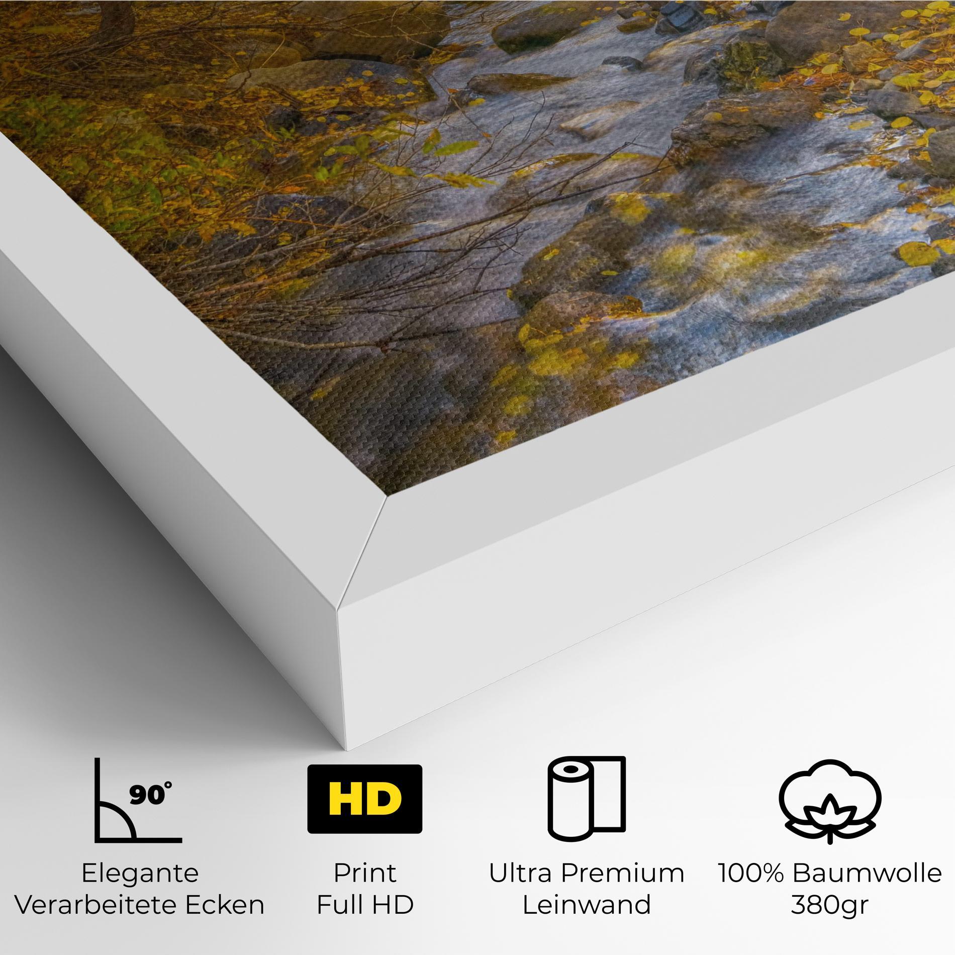 Leinwandbild Yellow View Forest mockup 4