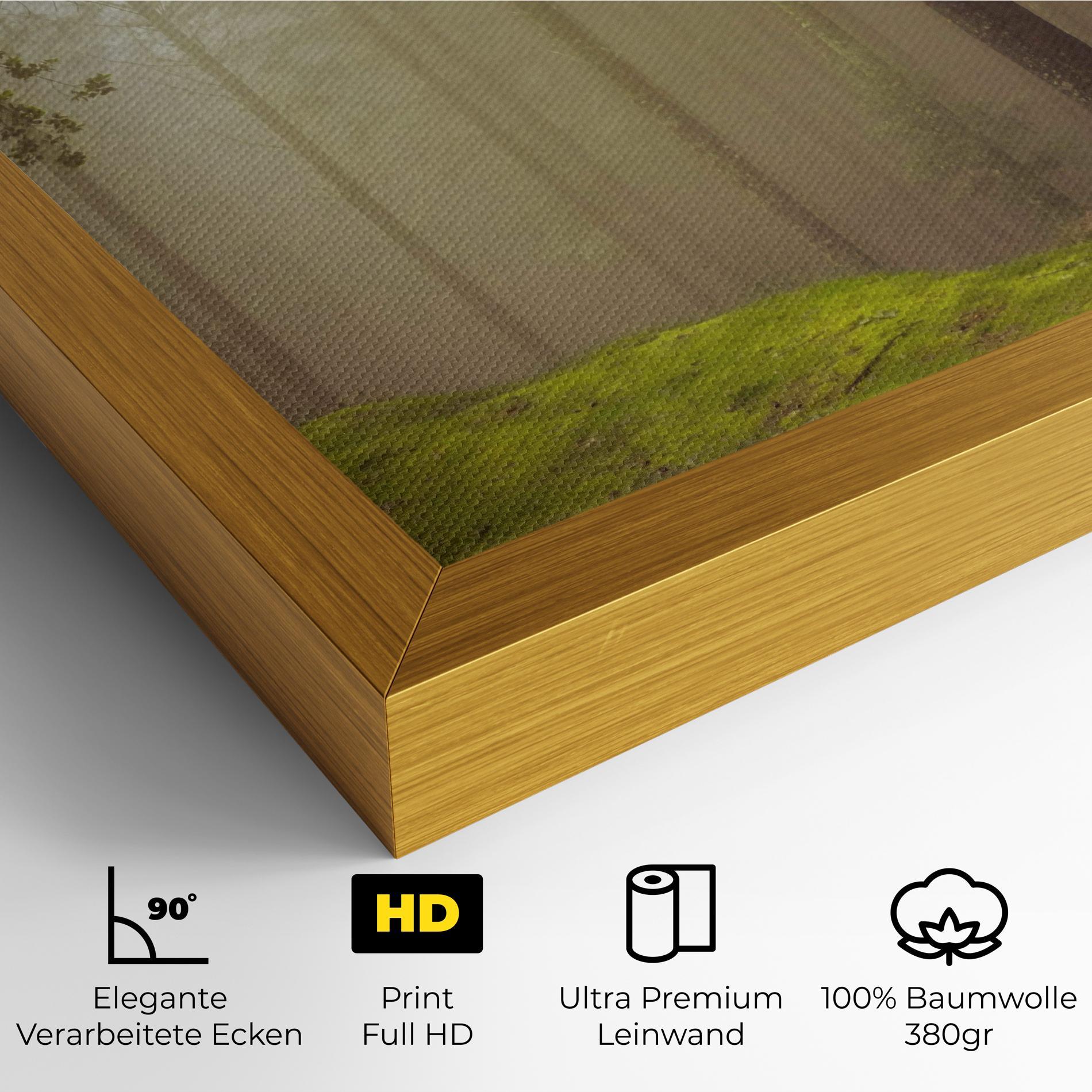 Leinwandbild Foggy Tree Art mockup 4