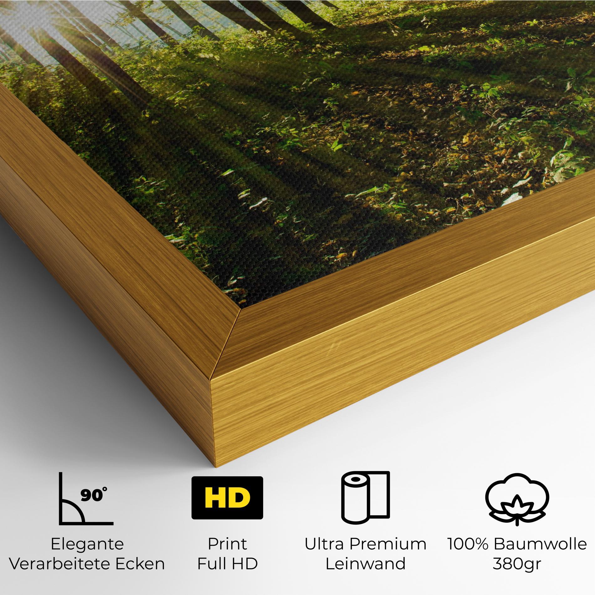 Leinwandbild Green Light Forest mockup 4