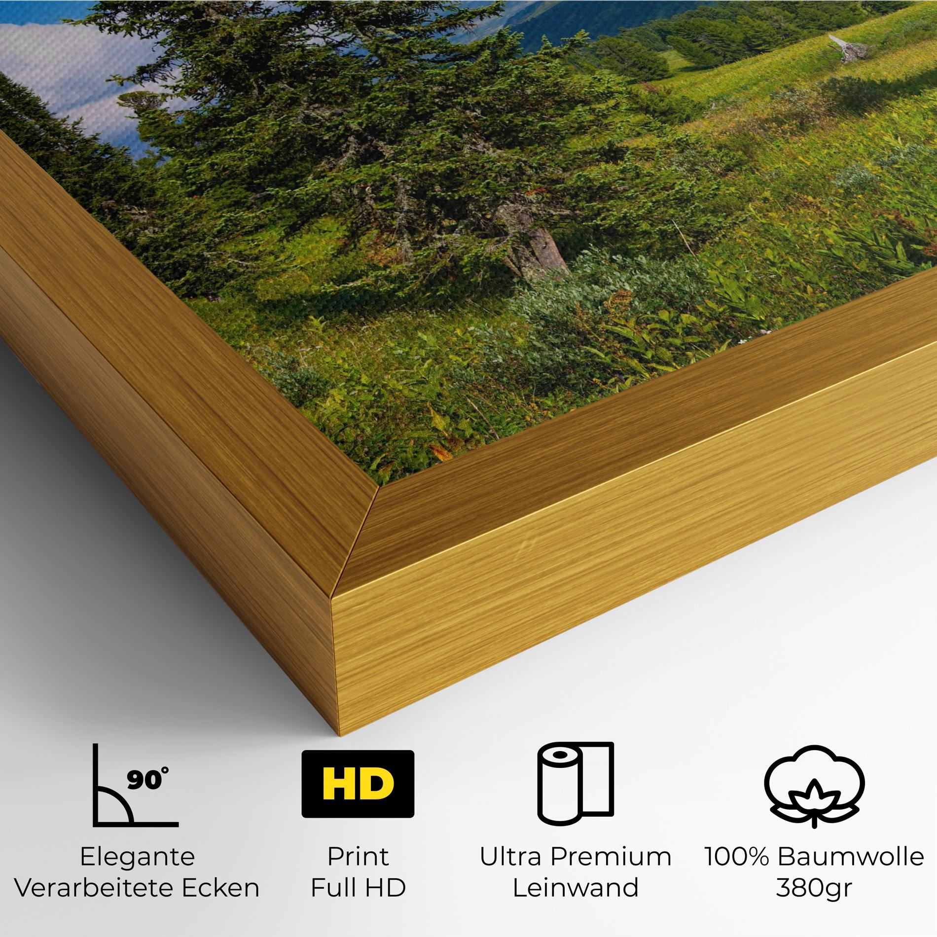 Leinwandbild Morning Sunny Field mockup 4