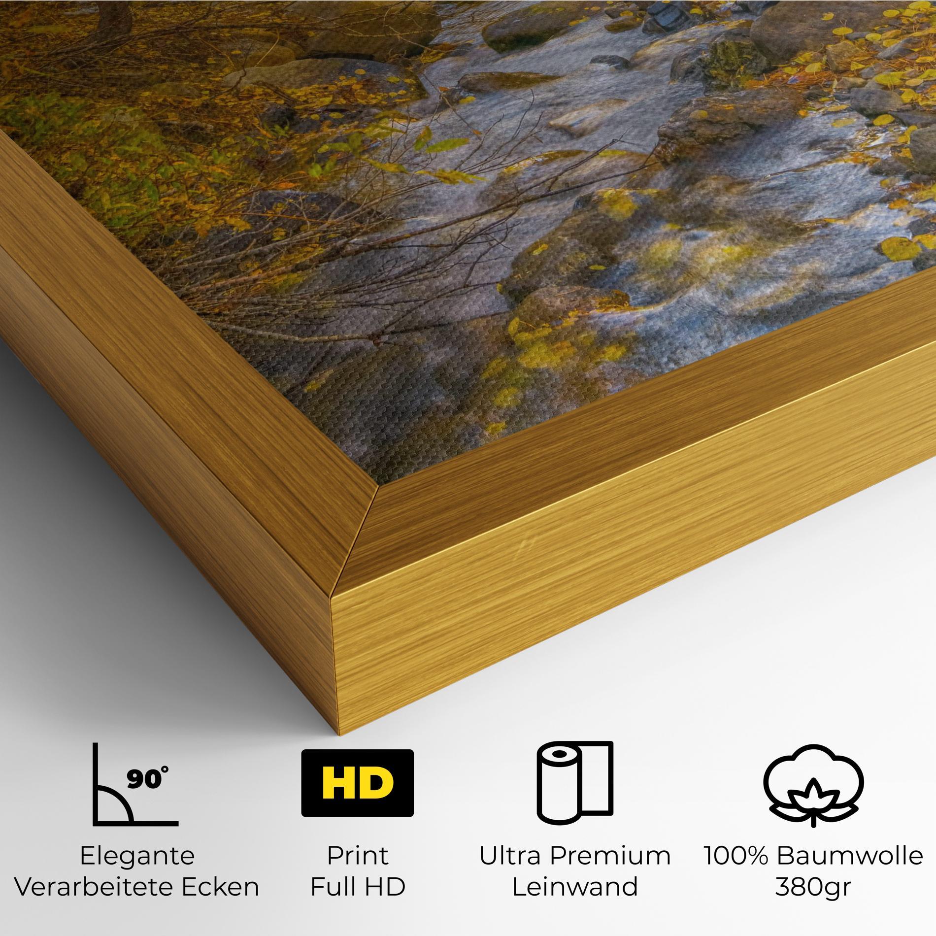 Leinwandbild Yellow View Forest mockup 4