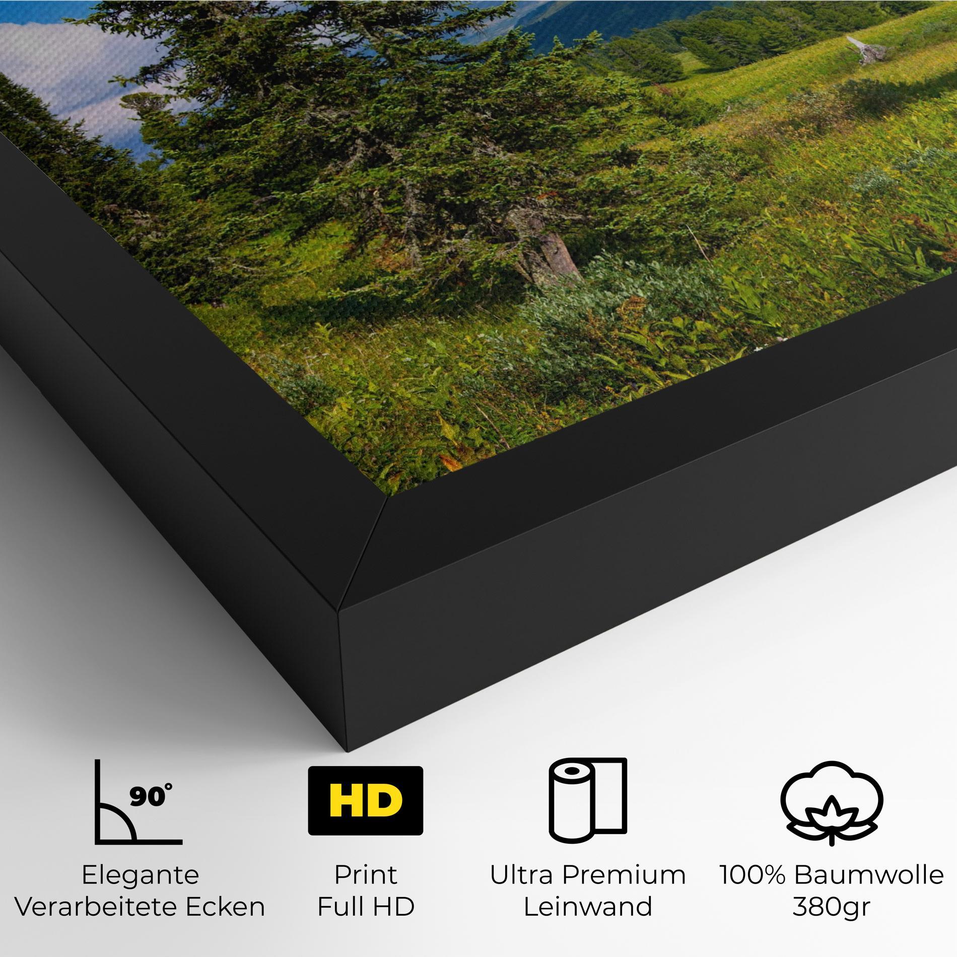 Leinwandbild Morning Sunny Field mockup 4