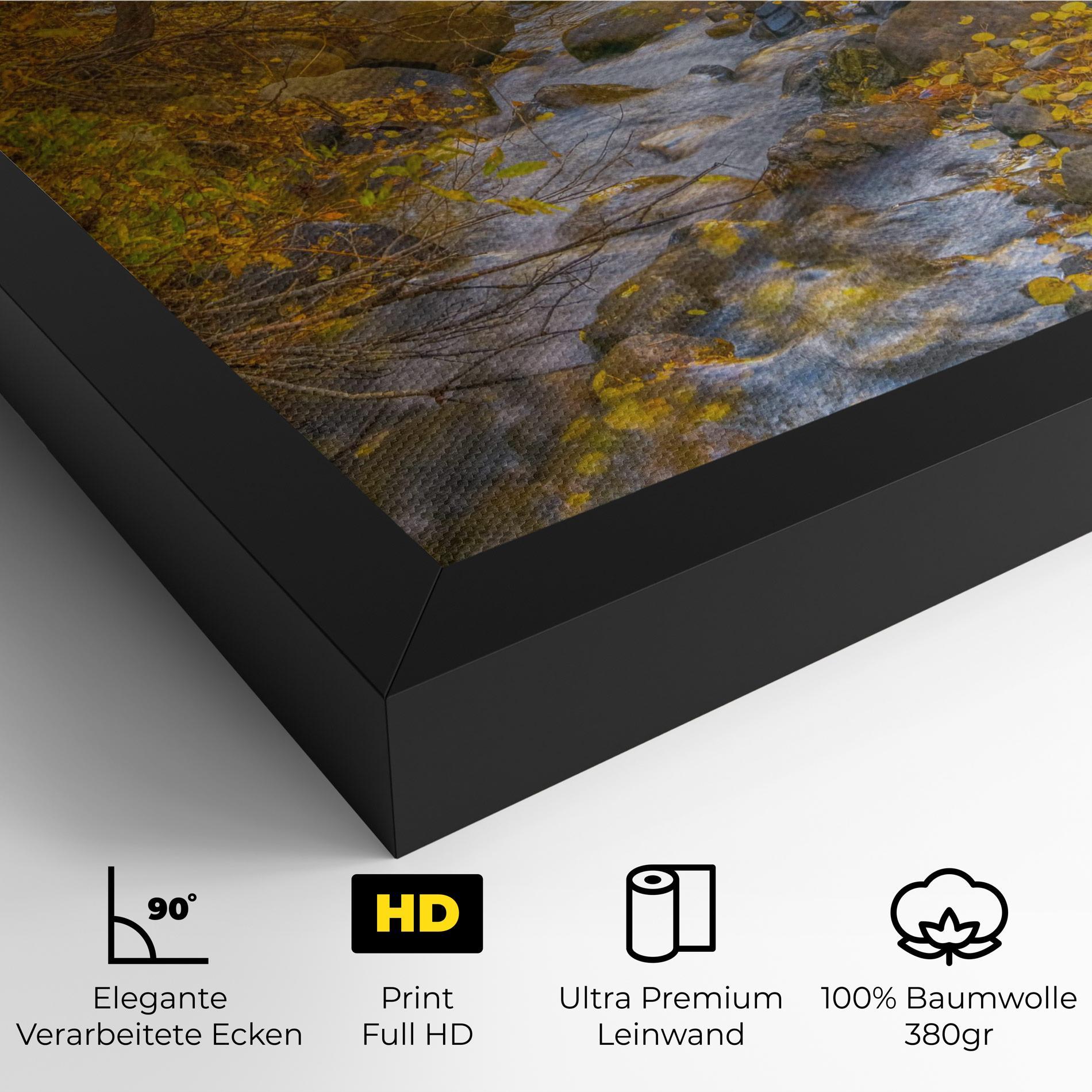 Leinwandbild Yellow View Forest mockup 4