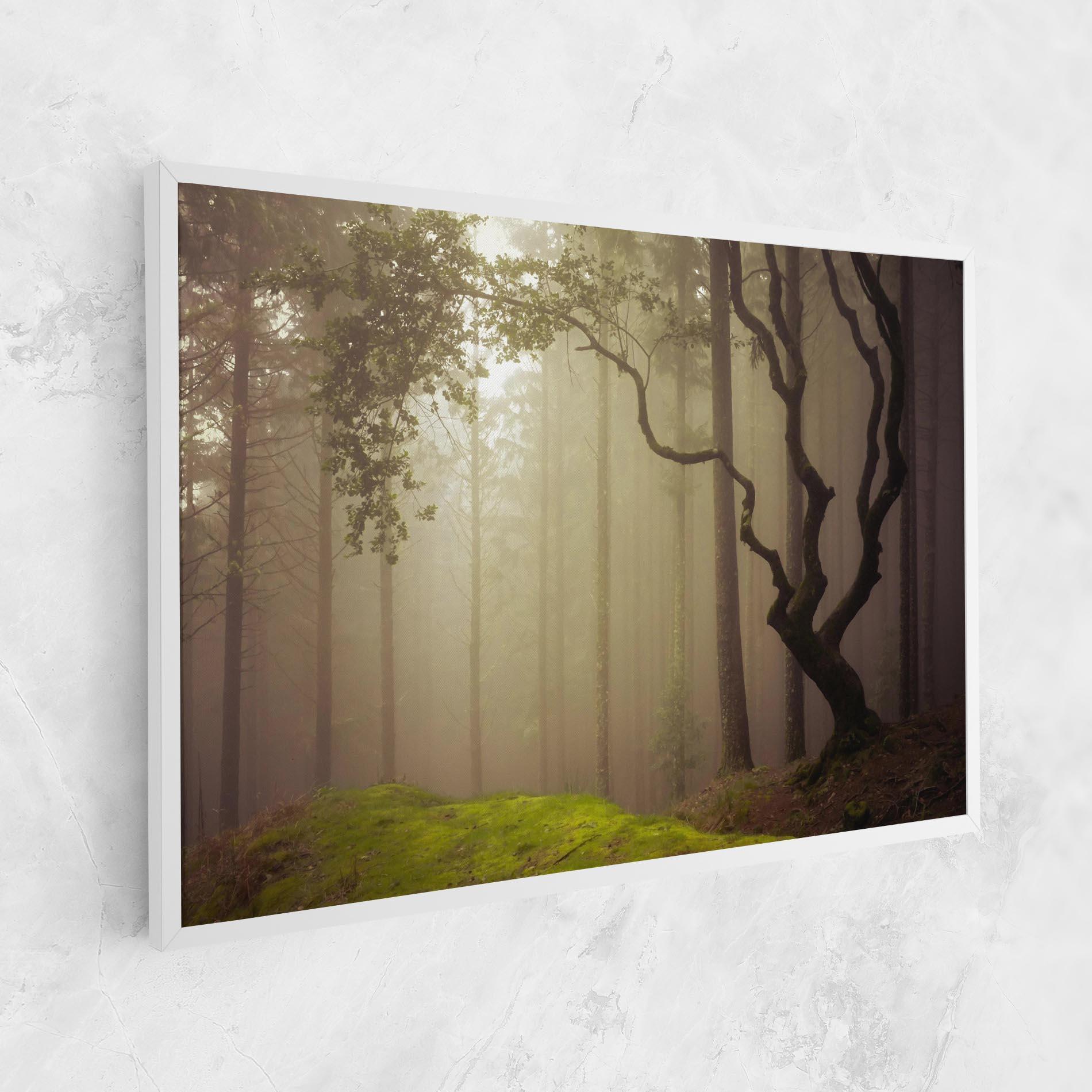 Leinwandbild Foggy Tree Art mockup 1