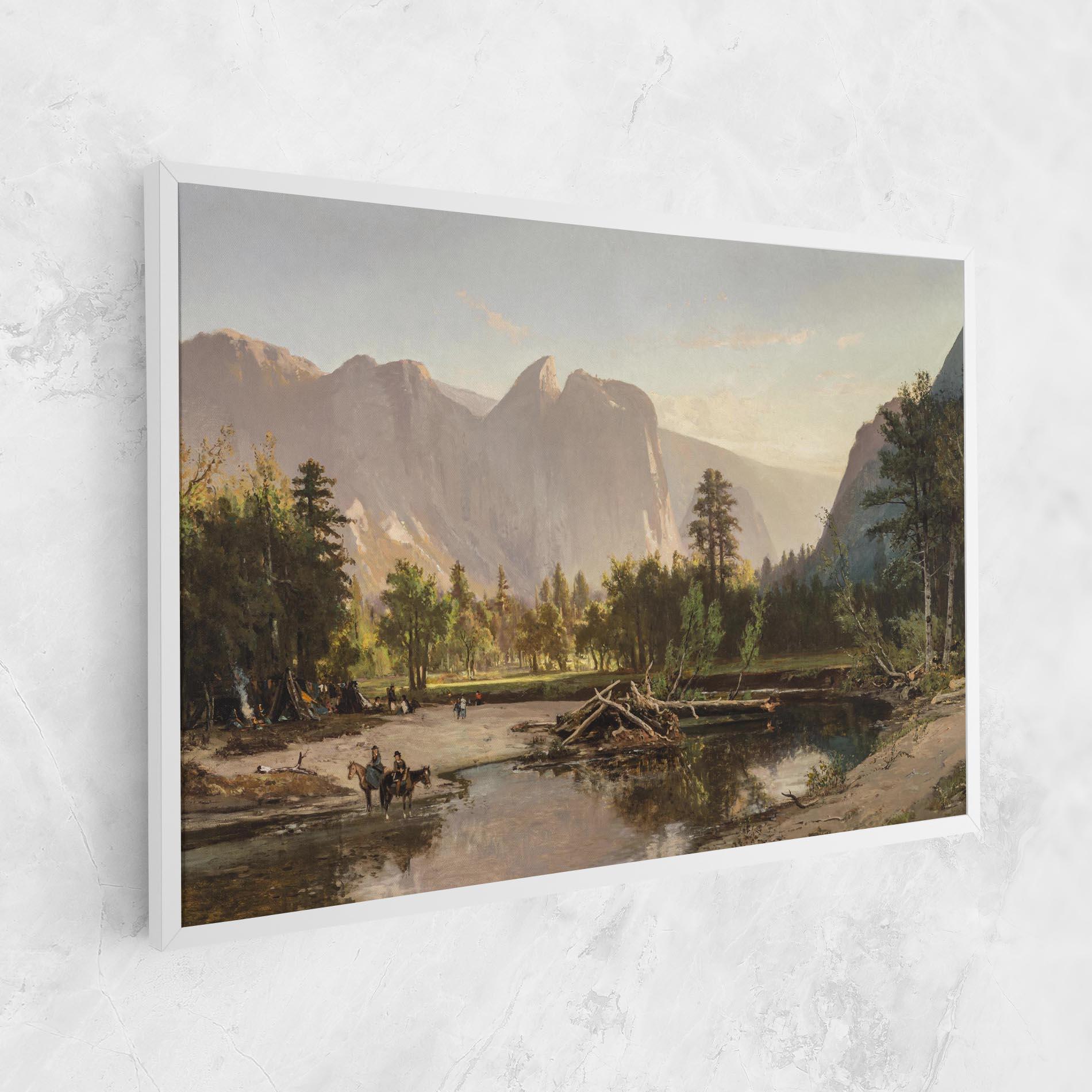 Leinwandbild Small Lake Forest mockup 1