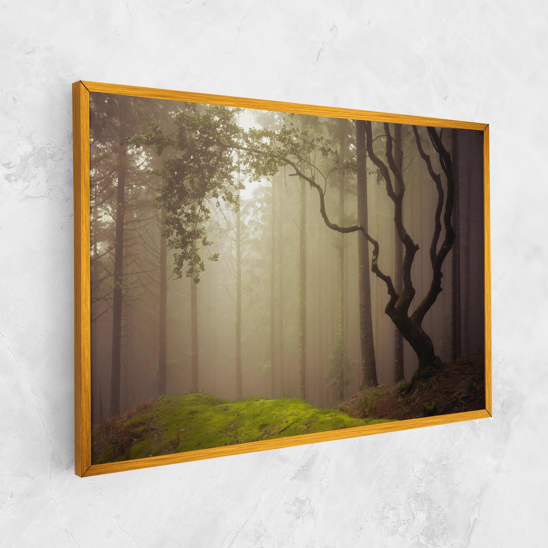 Leinwandbild Foggy Tree Art mockup 1