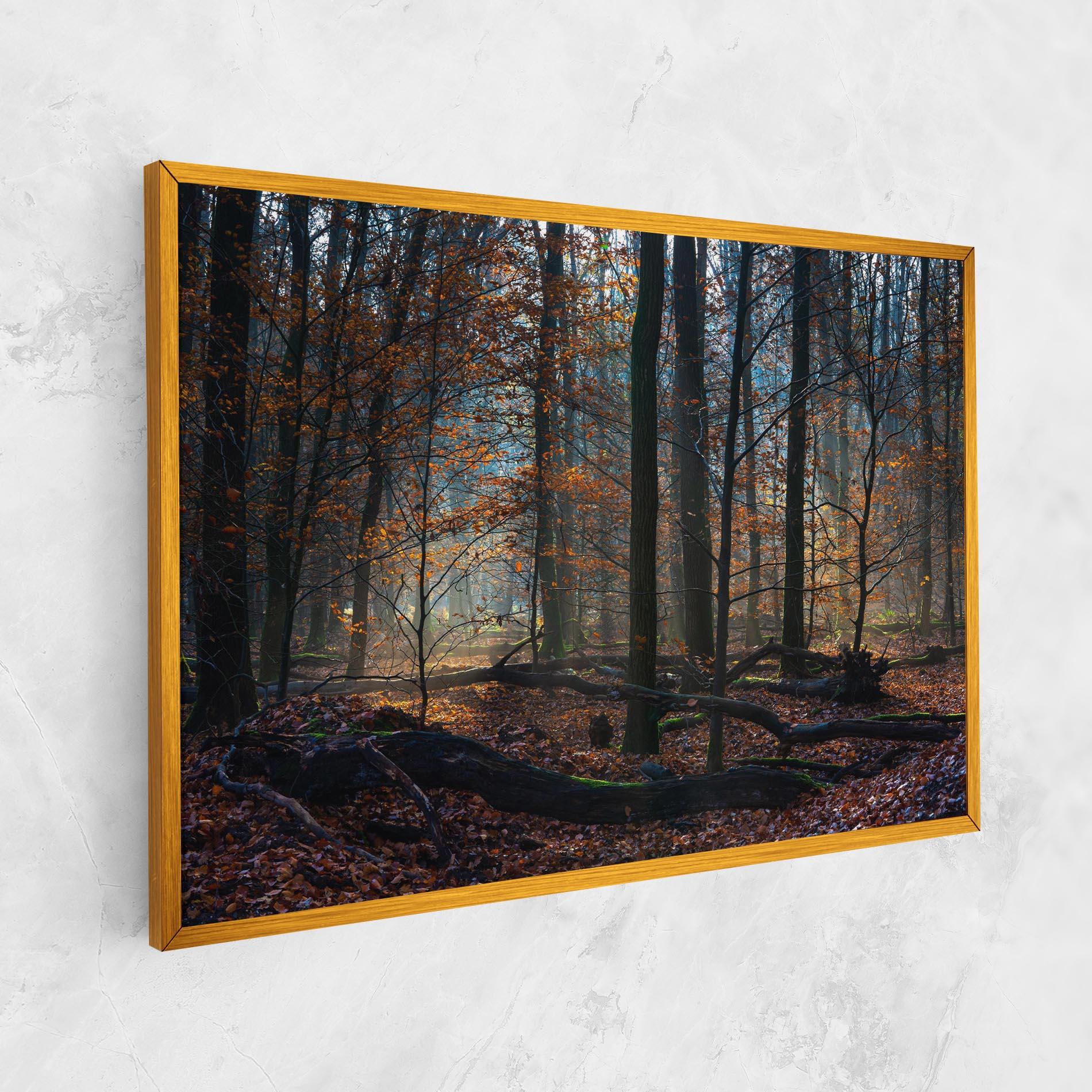 Leinwandbild Forest Autumn Day mockup 1