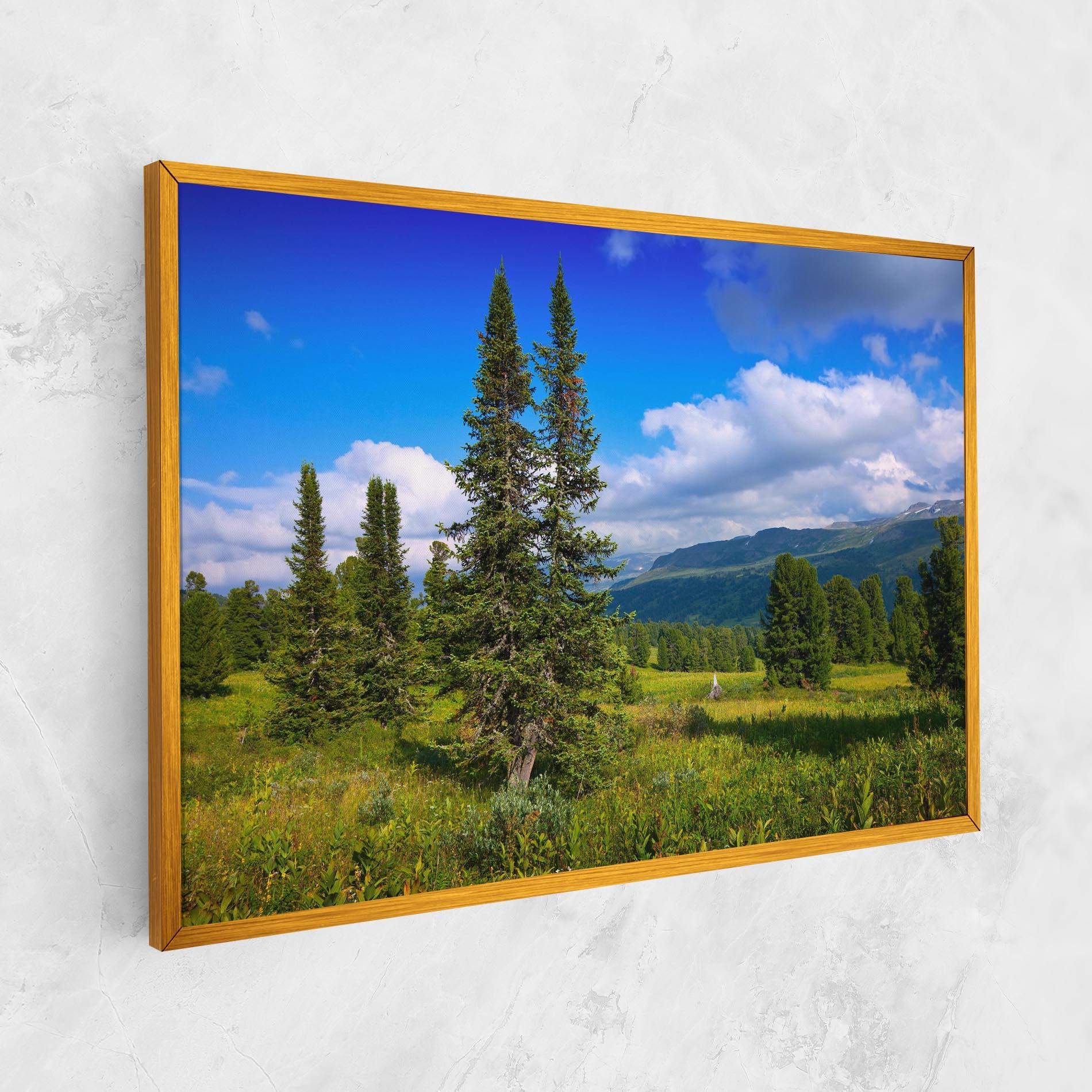 Leinwandbild Morning Sunny Field mockup 1