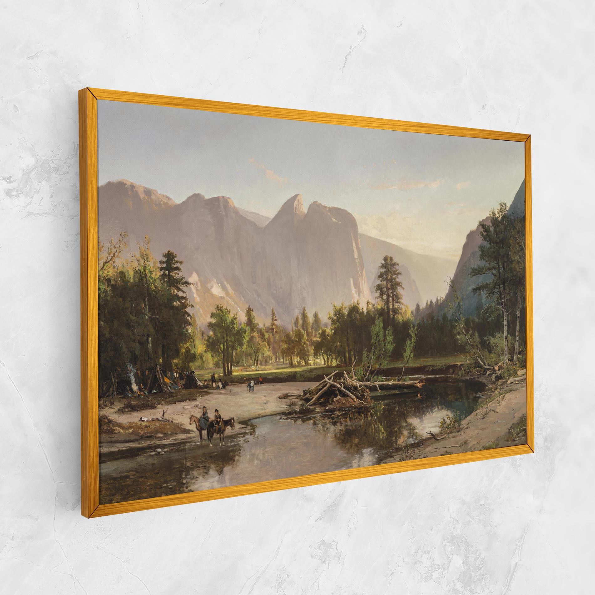 Leinwandbild Small Lake Forest mockup 1