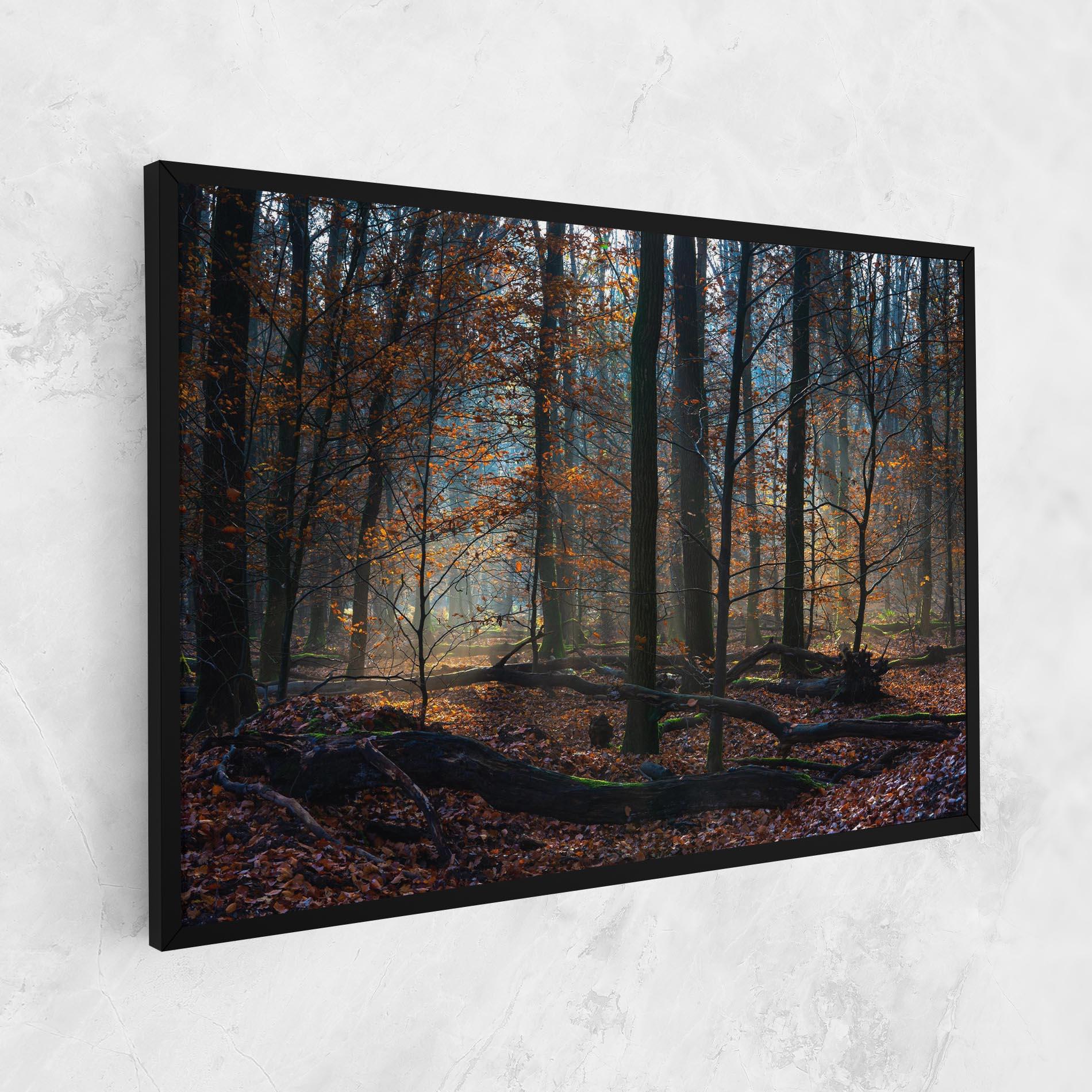 Leinwandbild Forest Autumn Day mockup 1