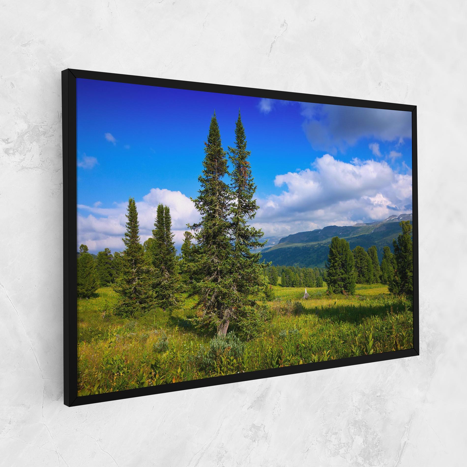 Leinwandbild Morning Sunny Field mockup 1