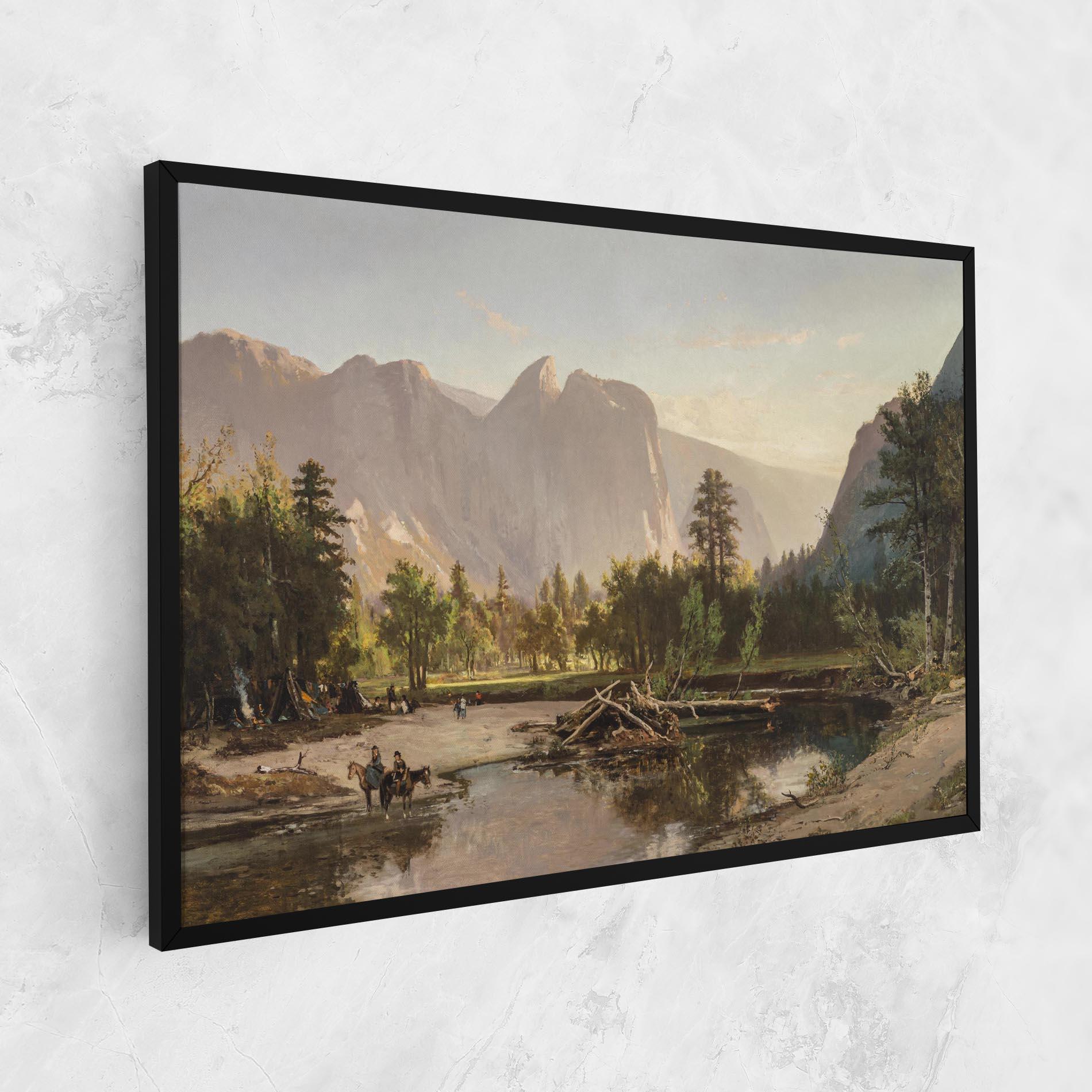 Leinwandbild Small Lake Forest mockup 1