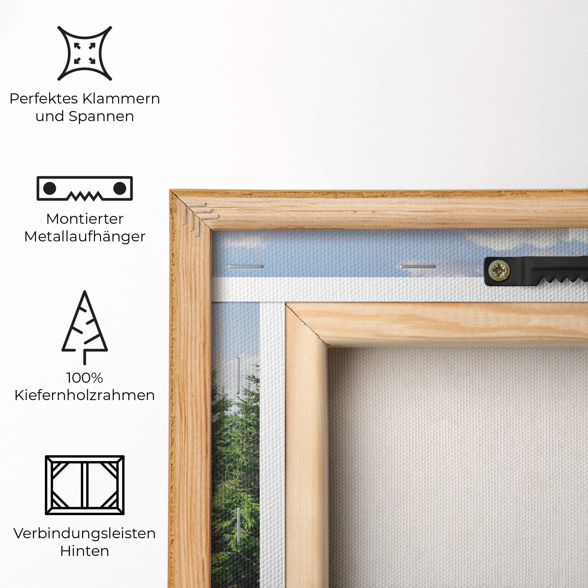 Leinwandbild Carpathian Mountain mockup 5