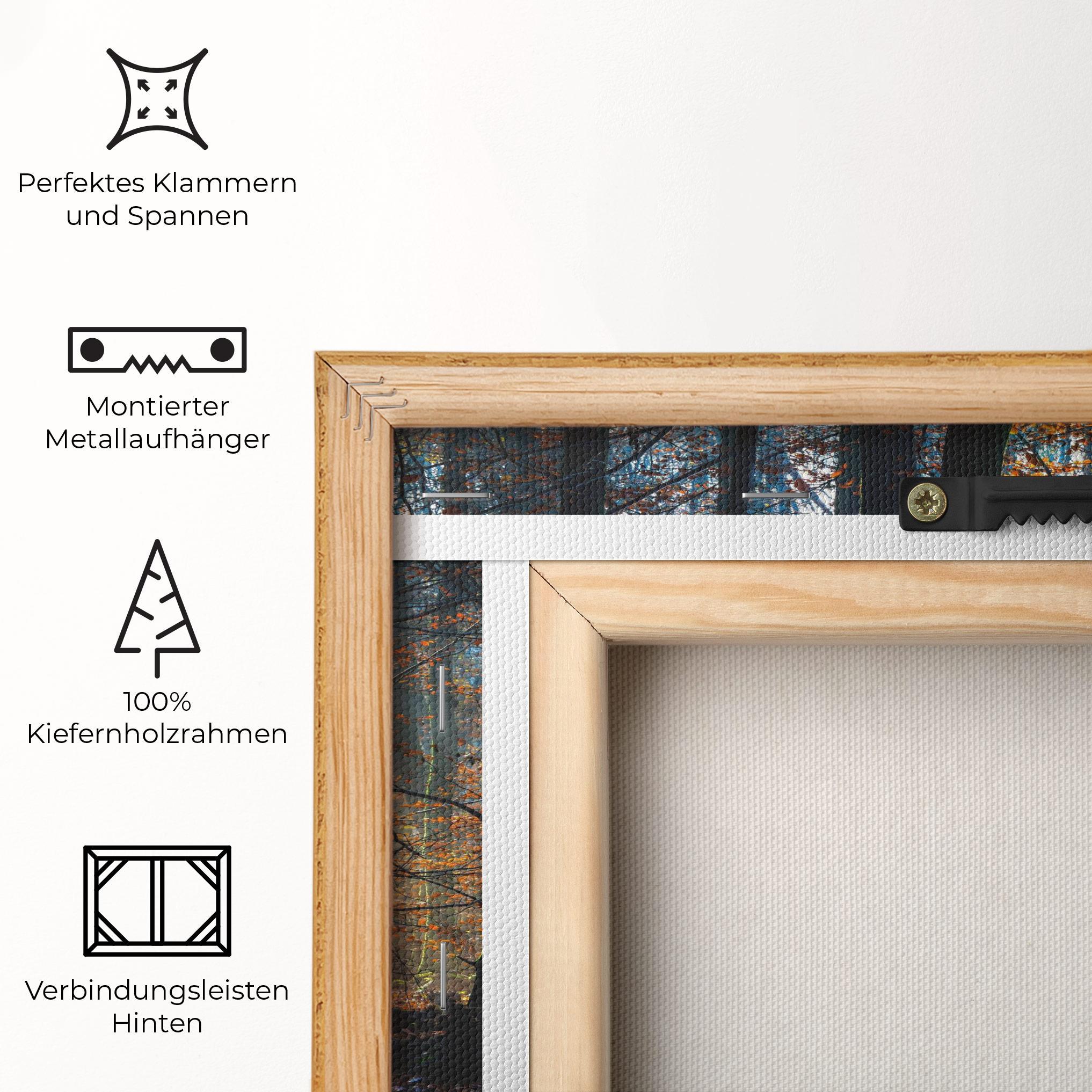 Leinwandbild Forest Autumn Day mockup 5