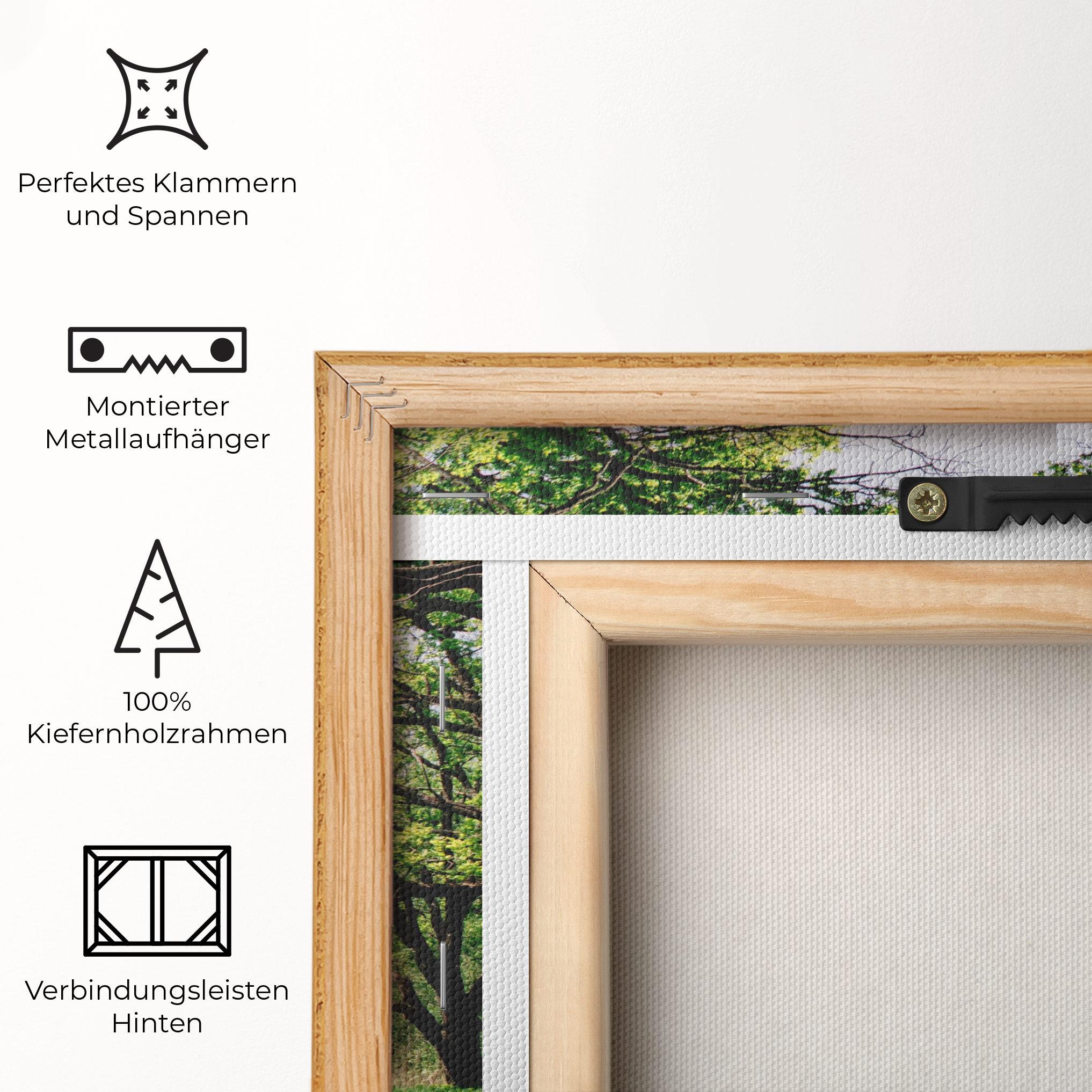 Leinwandbild Forest Green Path mockup 5