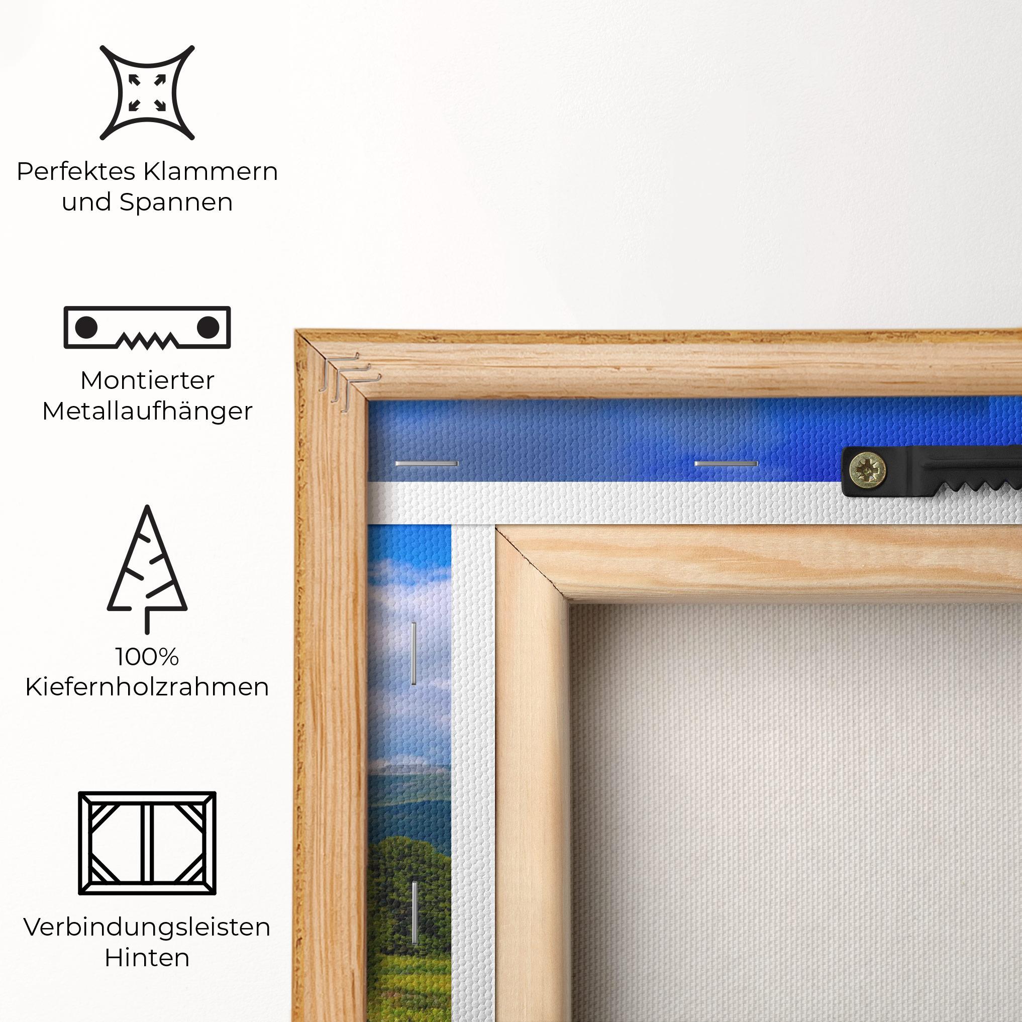 Leinwandbild Morning Sunny Field mockup 5