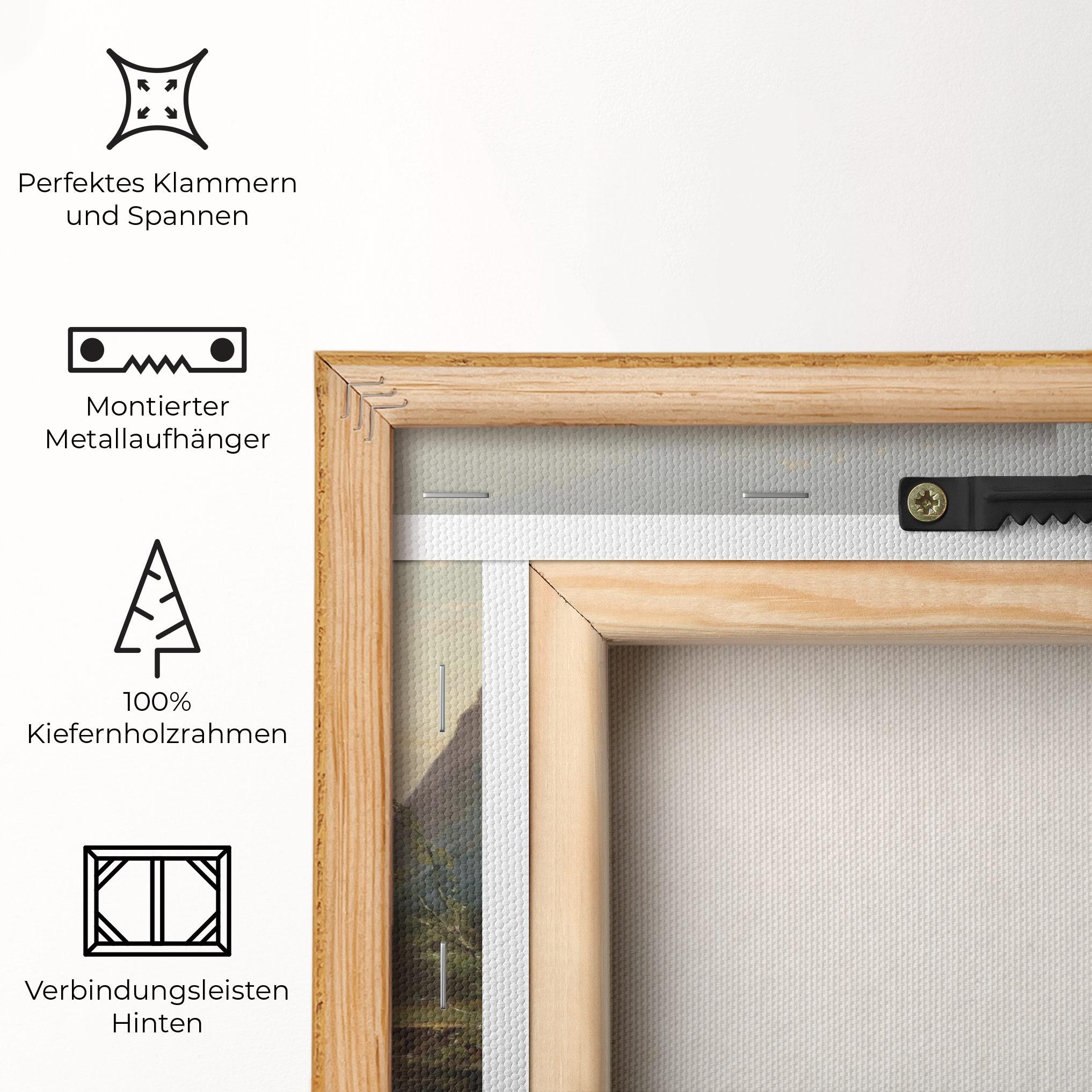 Leinwandbild Small Lake Forest mockup 5