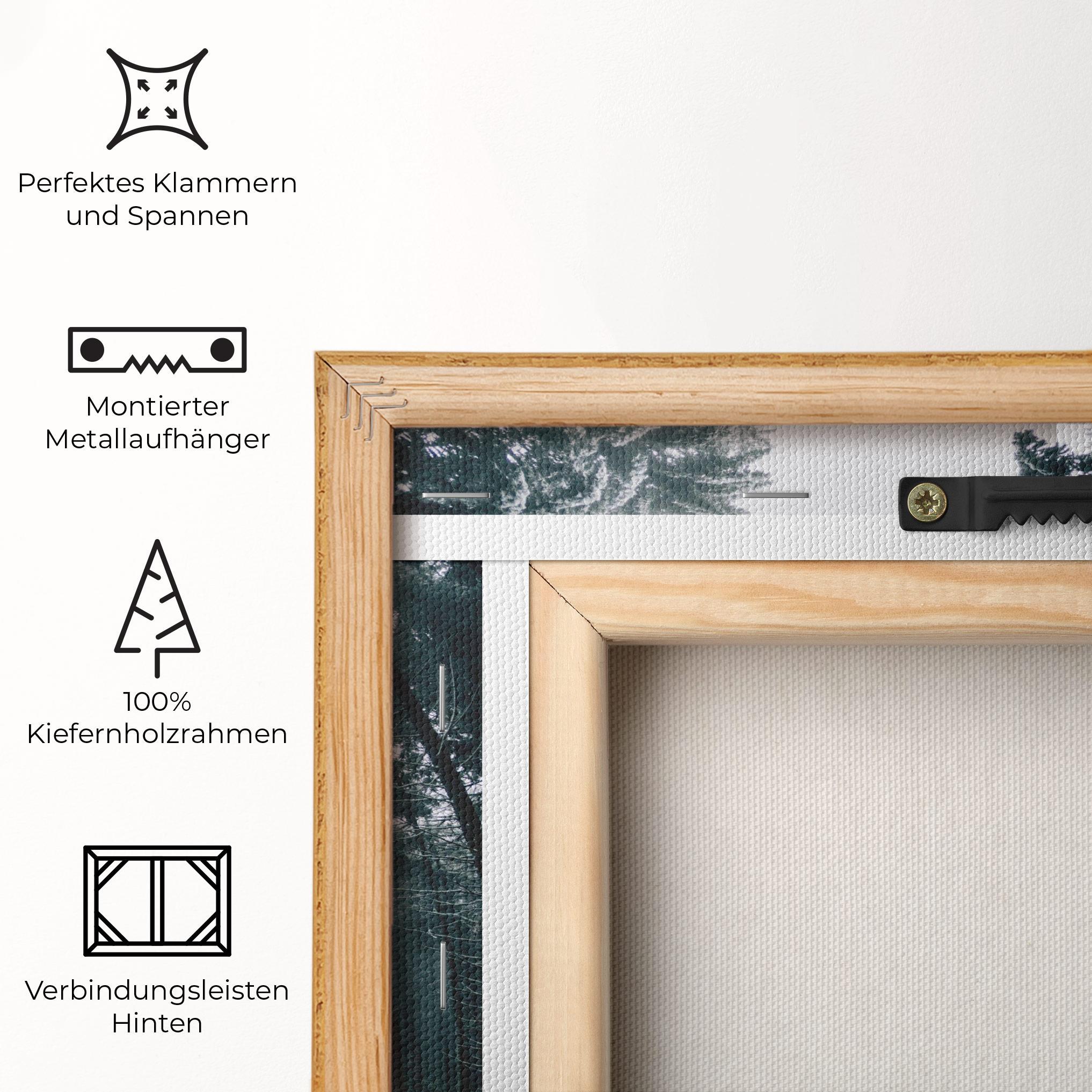 Leinwandbild Snow Road Dorest mockup 5